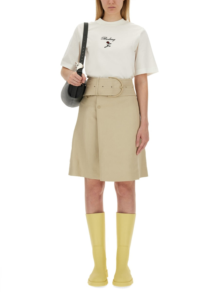 BURBERRY Trench Skirt - Size 8 UK