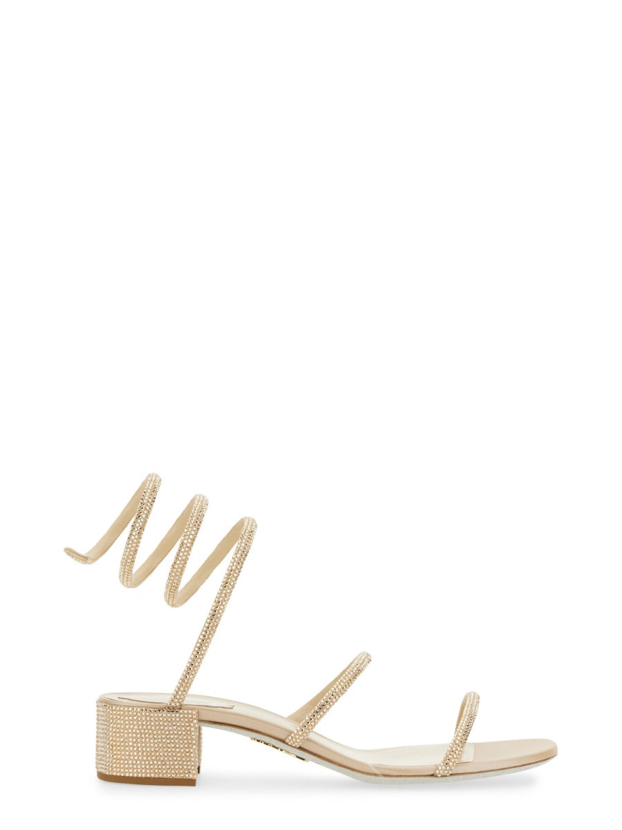 RENE CAOVILLA Cleo Mini Heel Sandal - 3.5 cm