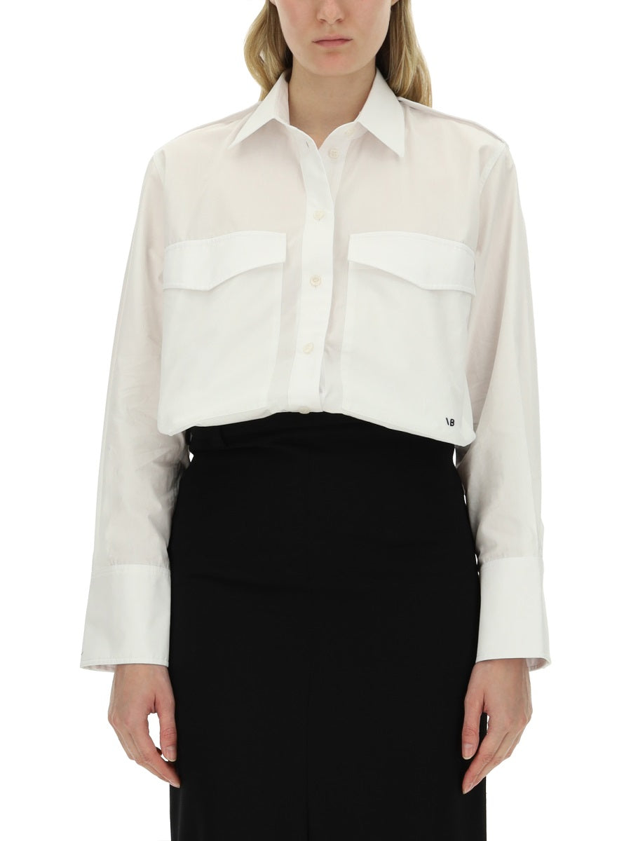VICTORIA BECKHAM Oversize Pocket Shirt - Size 8