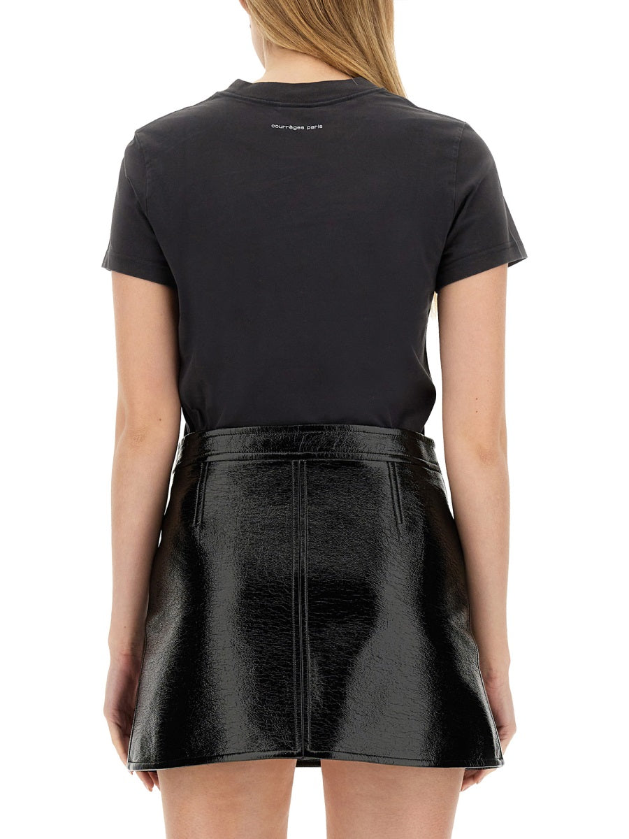 COURREGES Regular Fit Logo T-Shirt - Size S