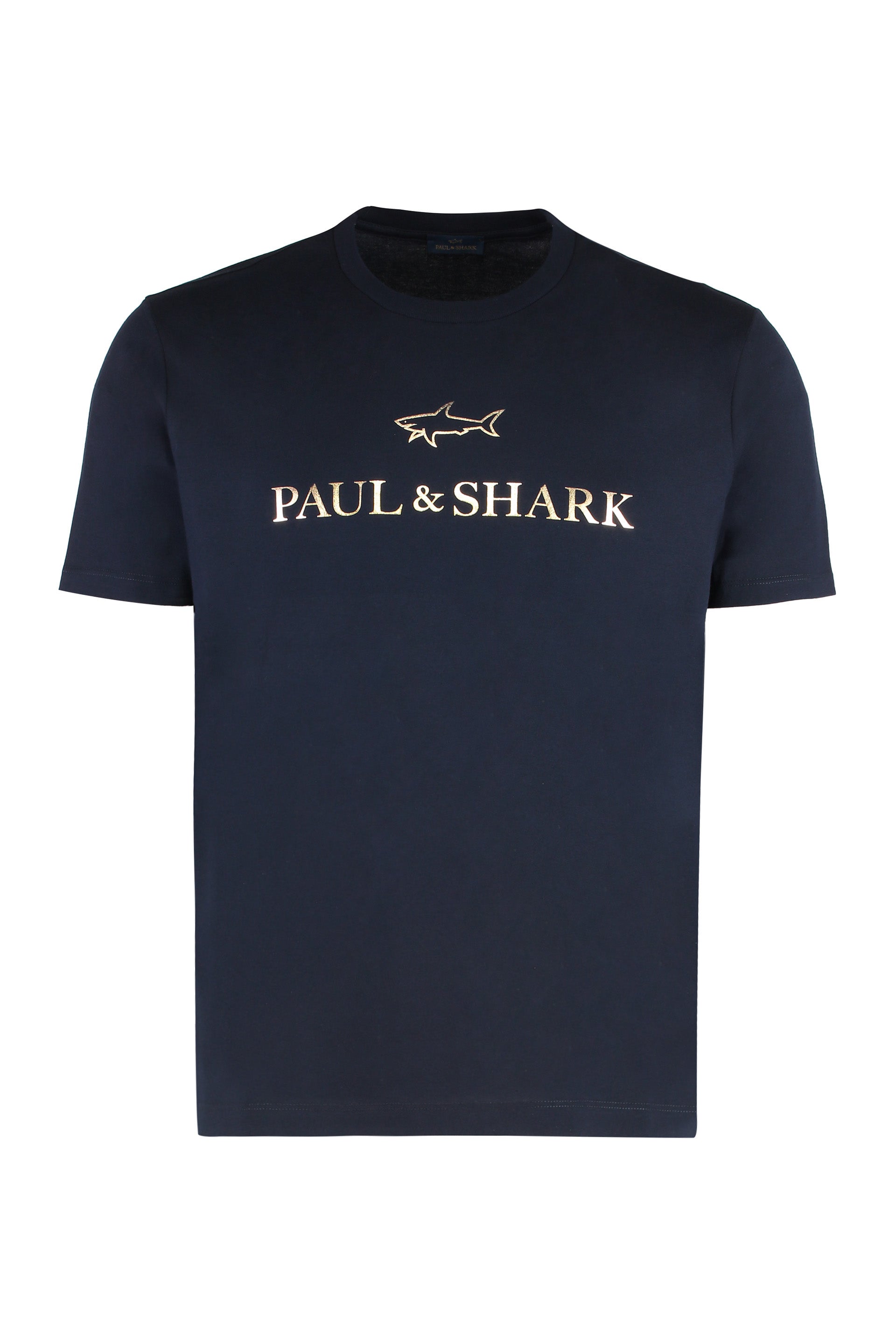 PAUL & SHARK Cotton Logo Print T-Shirt for Men - FW25