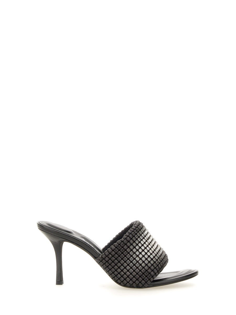 ALEXANDER WANG Sleek Heels with Crystal Glass Upper