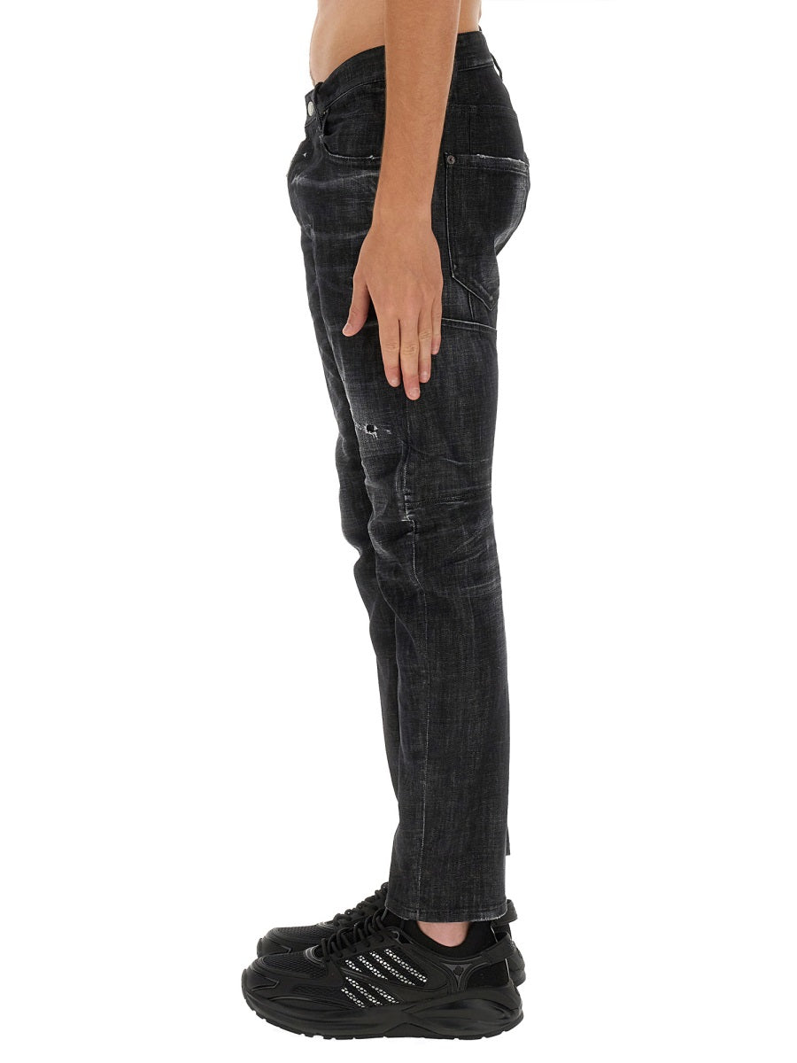 DSQUARED Slim Fit Biker Jeans - Size 50 IT