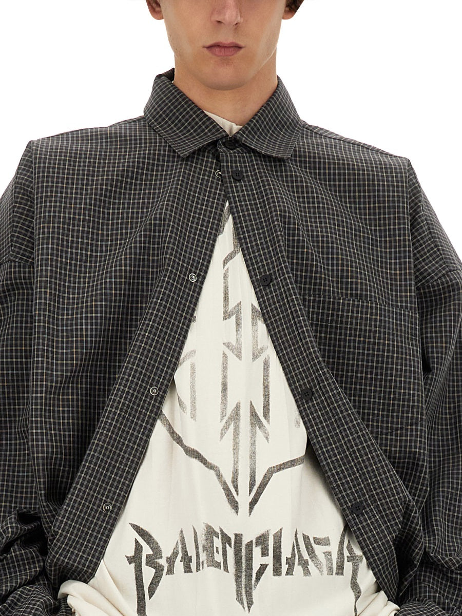 BALENCIAGA Oversized Fit Outerwear Shirt - Large