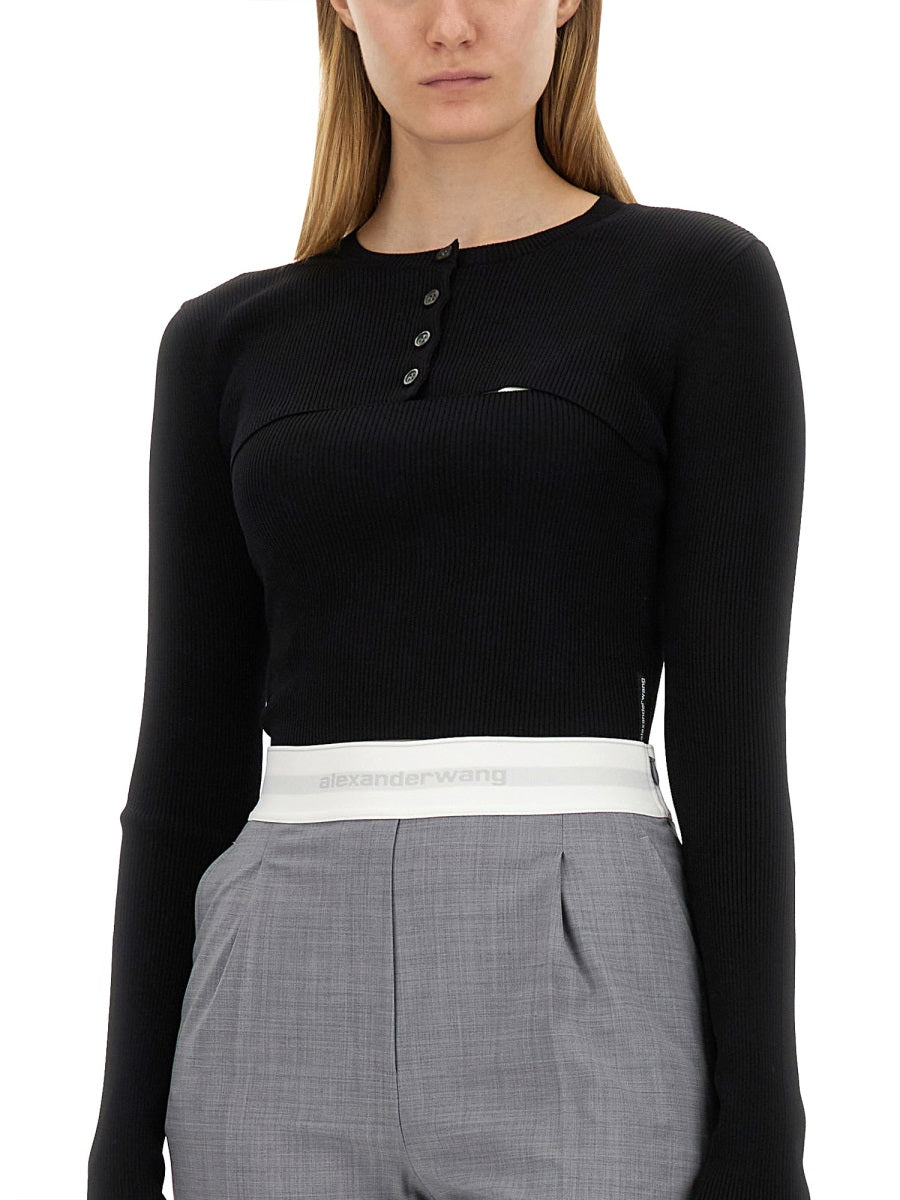 ALEXANDER WANG Mini Cropped Sweater