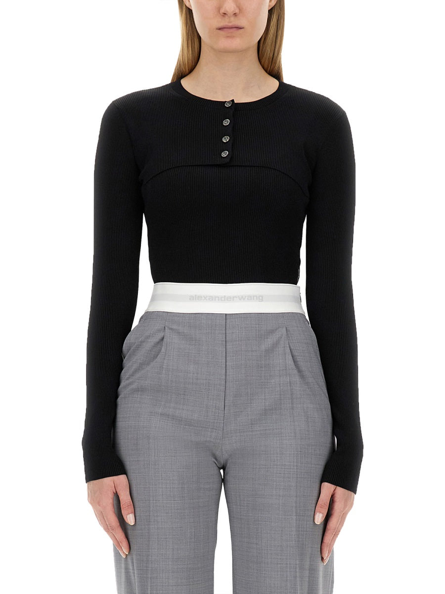 ALEXANDER WANG Mini Cropped Sweater