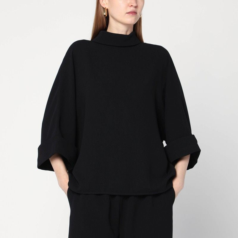 MKDT STUDIO Elegant Bailee Blouse with Wide Batwing Sleeves
