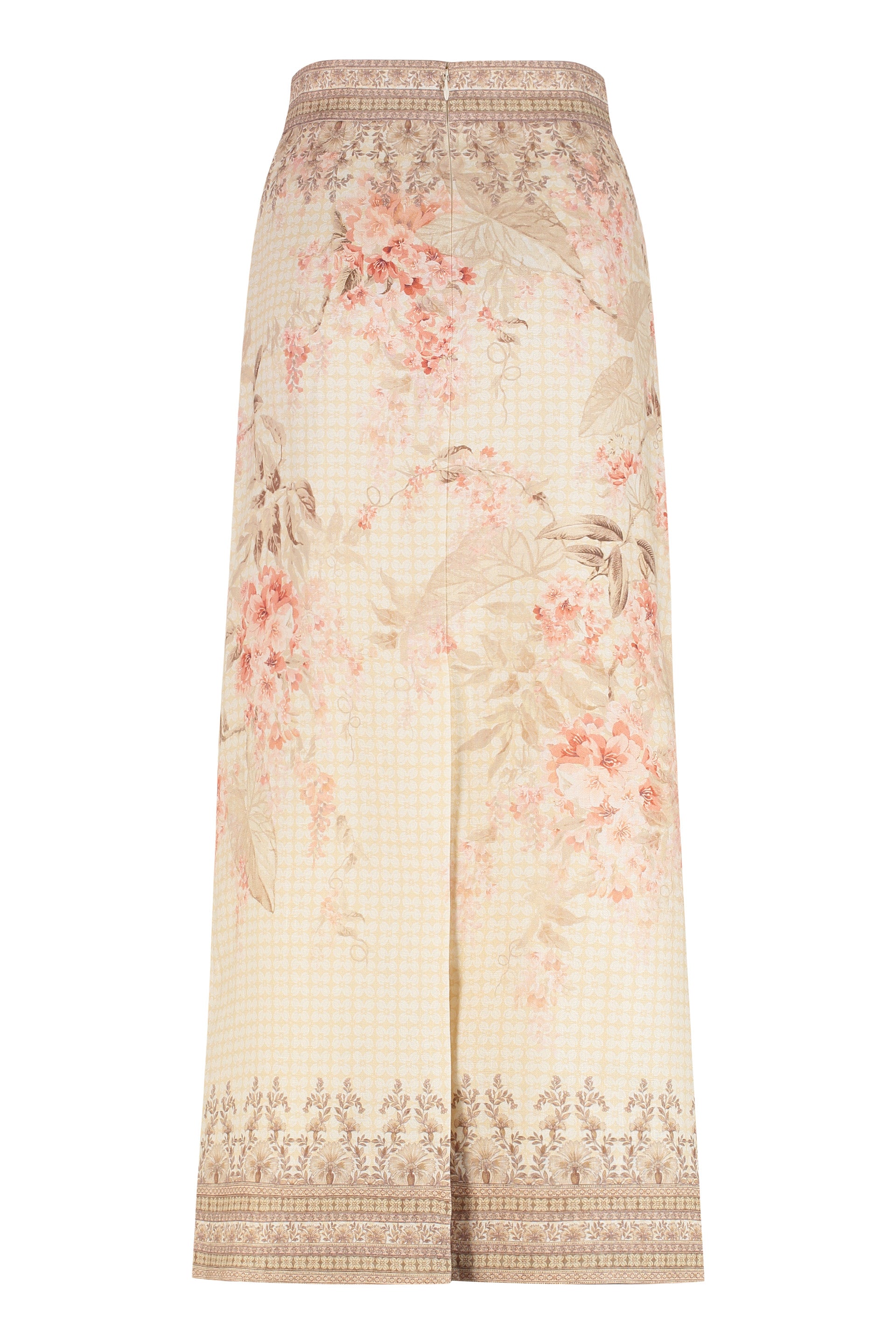 ZIMMERMANN Linen Skirt with Back Slit - Size 0P to 4