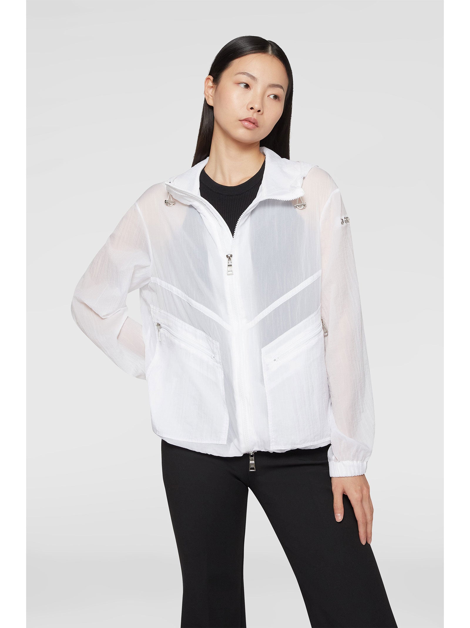 ADD Women's Mini Windbreaker with Zip for SS24