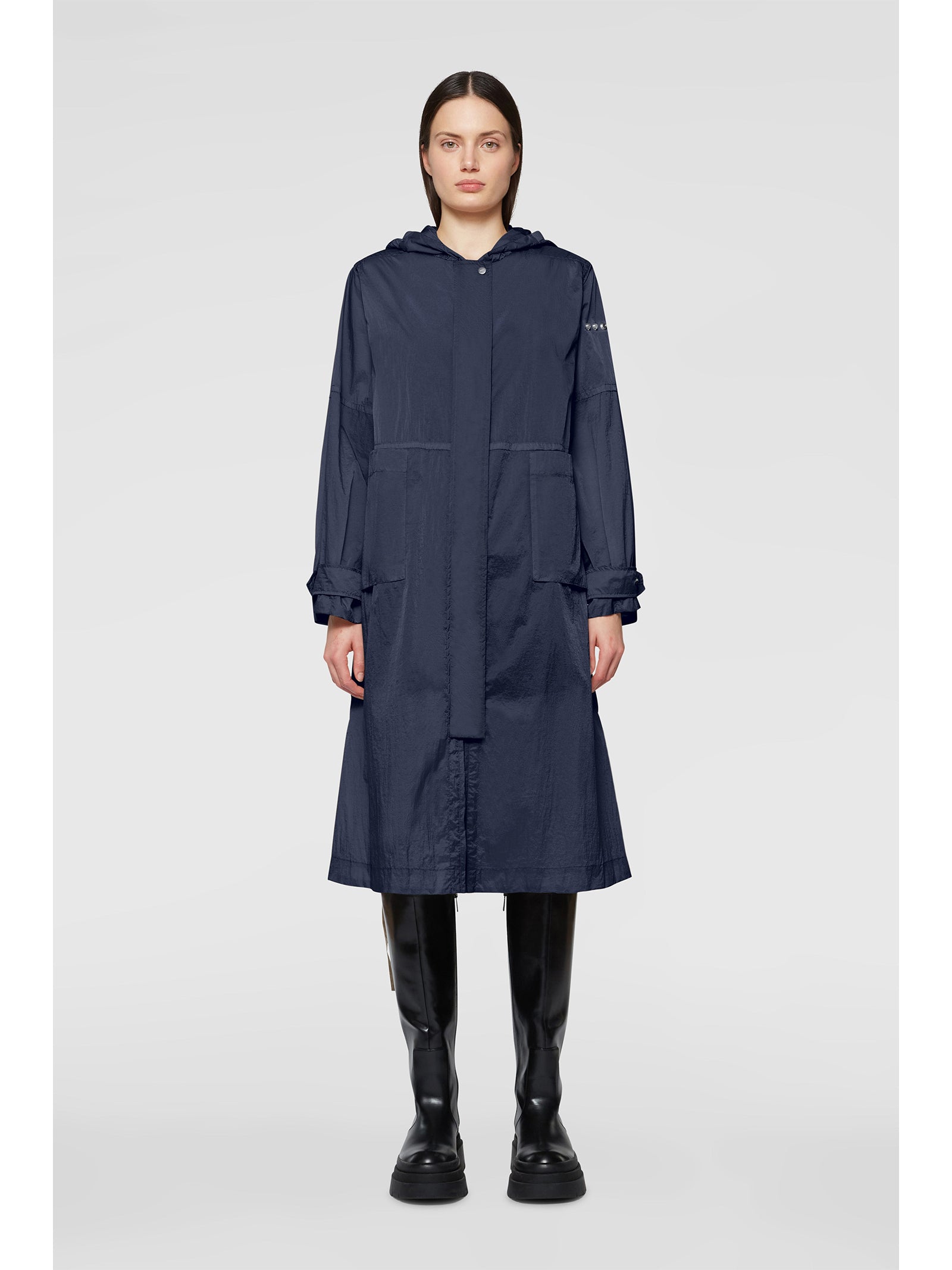 ADD Women's Long Parka Jacket with Hood