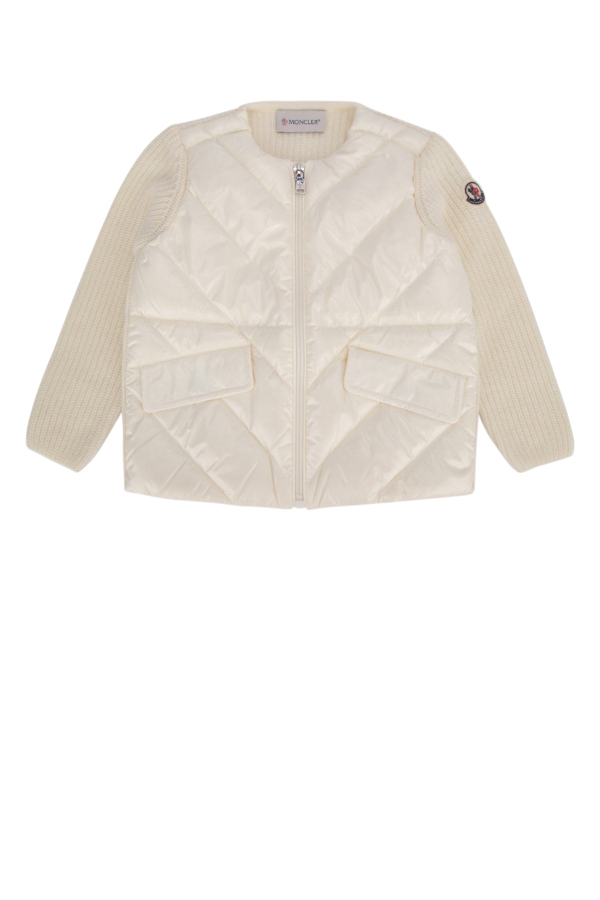 MONCLER KIDS Mini Hybrid Down and Knit Cardigan for Girls