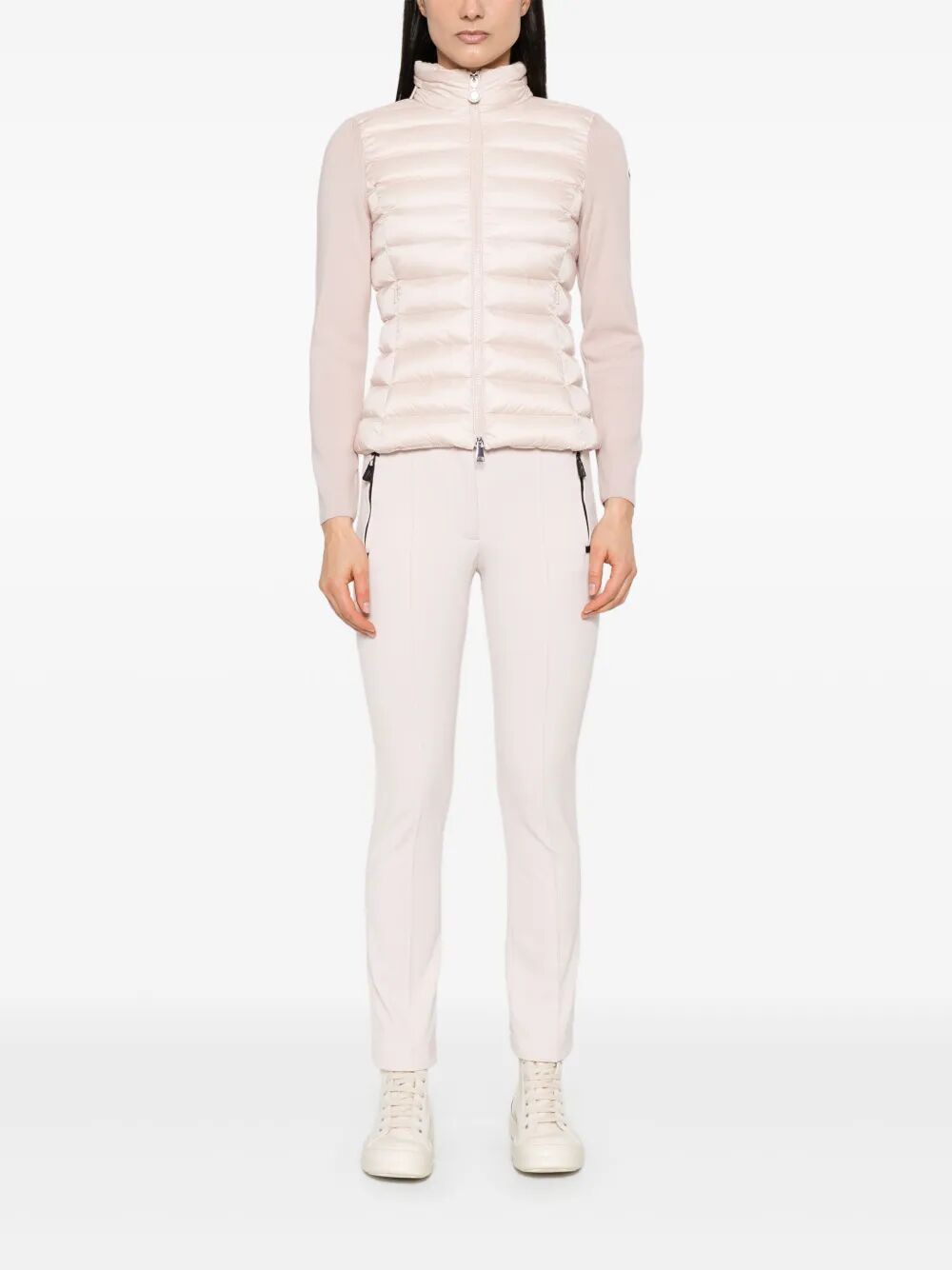 MONCLER Padded Wool Zip Up Cardigan