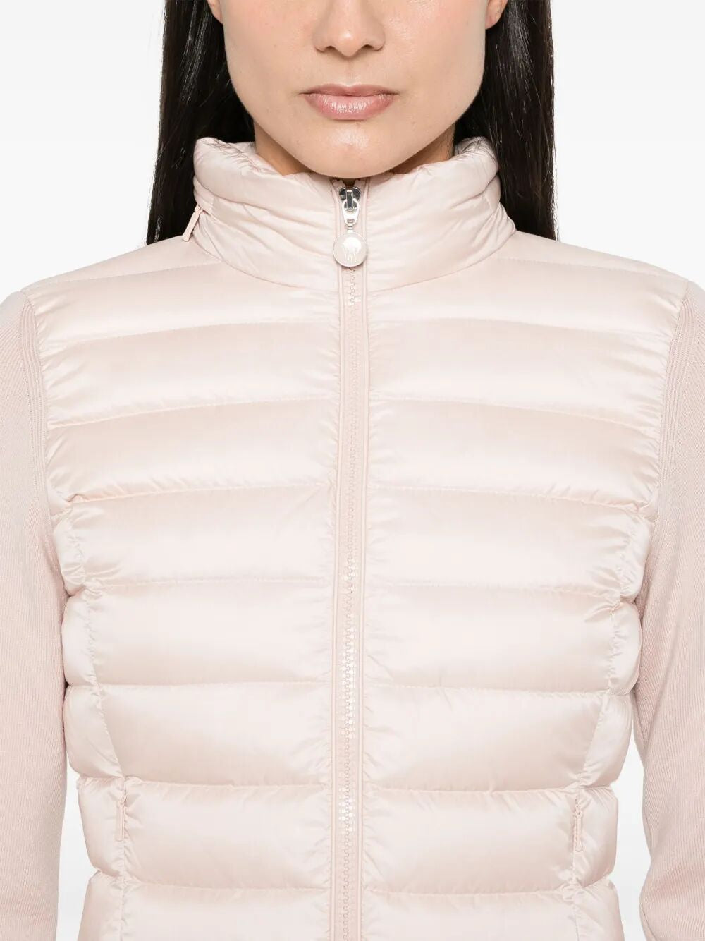 MONCLER Padded Wool Zip Up Cardigan