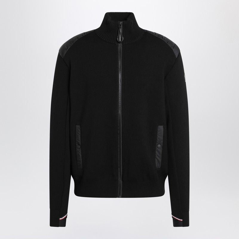 MONCLER GRENOBLE Wool Padded Cardigan with Zip for Men - FW25
