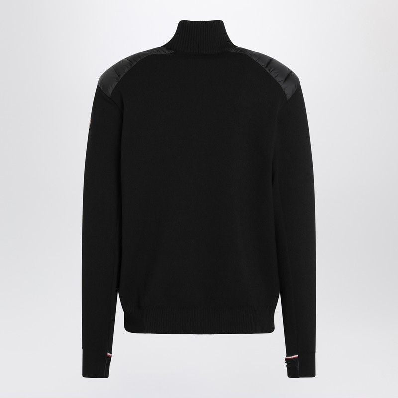 MONCLER GRENOBLE Wool Padded Cardigan with Zip for Men - FW25