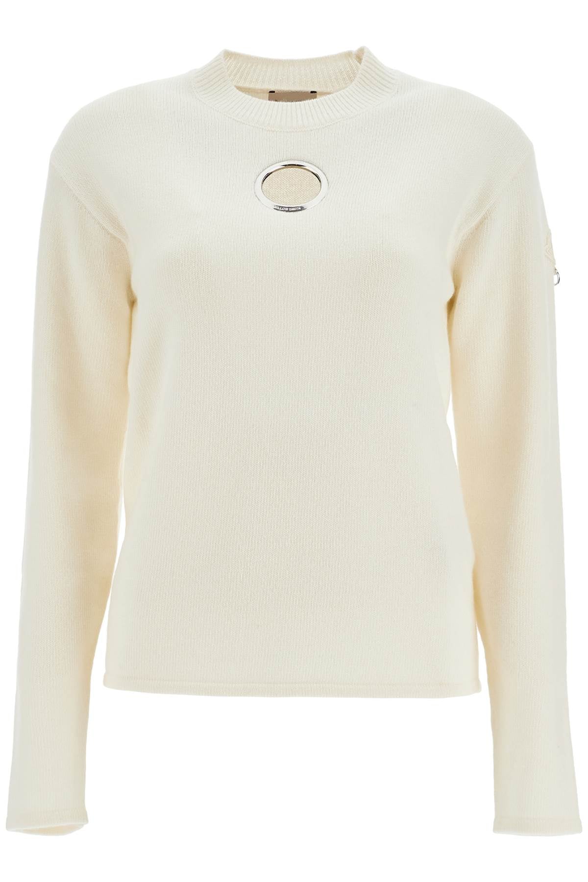 MONCLER GENIUS Women's Maxi Eyelet Detail Wool Sweater - Size S