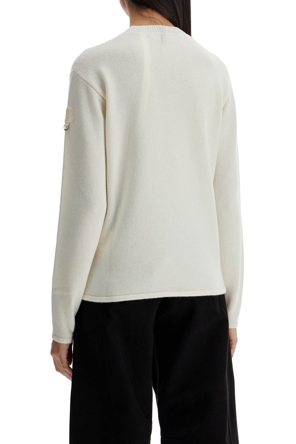 MONCLER GENIUS Women's Maxi Eyelet Detail Wool Sweater - Size S