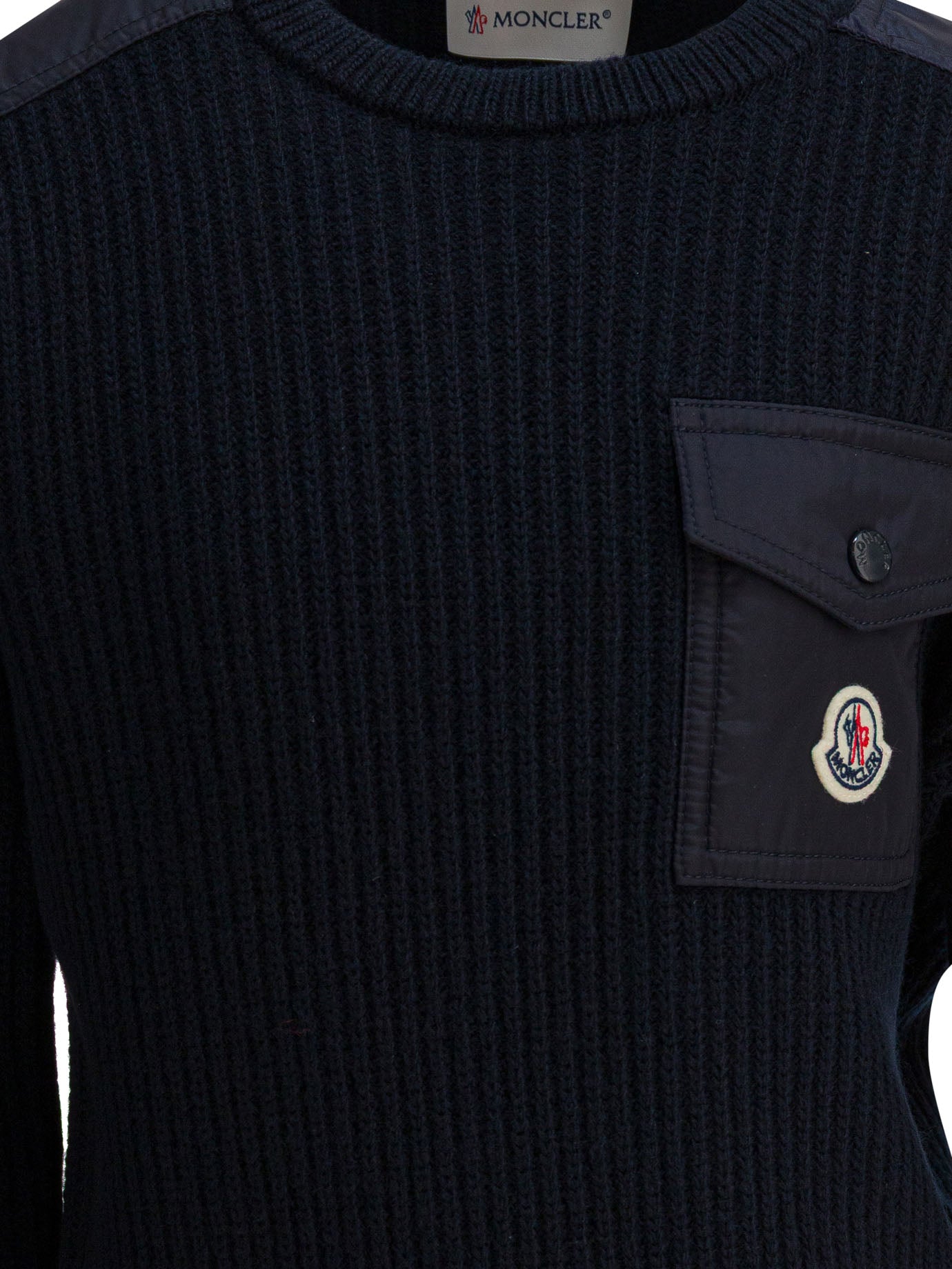 MONCLER KIDS Mini Wool Nylon Knitwear for Boys - FW25 Collection