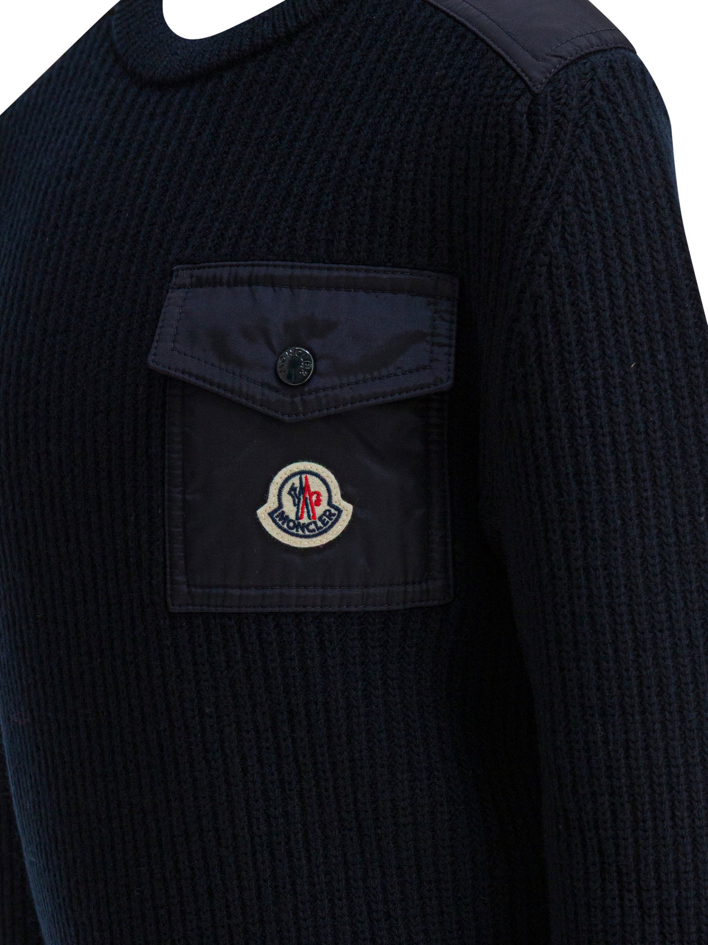 MONCLER KIDS Mini Wool Nylon Knitwear for Boys - FW25 Collection
