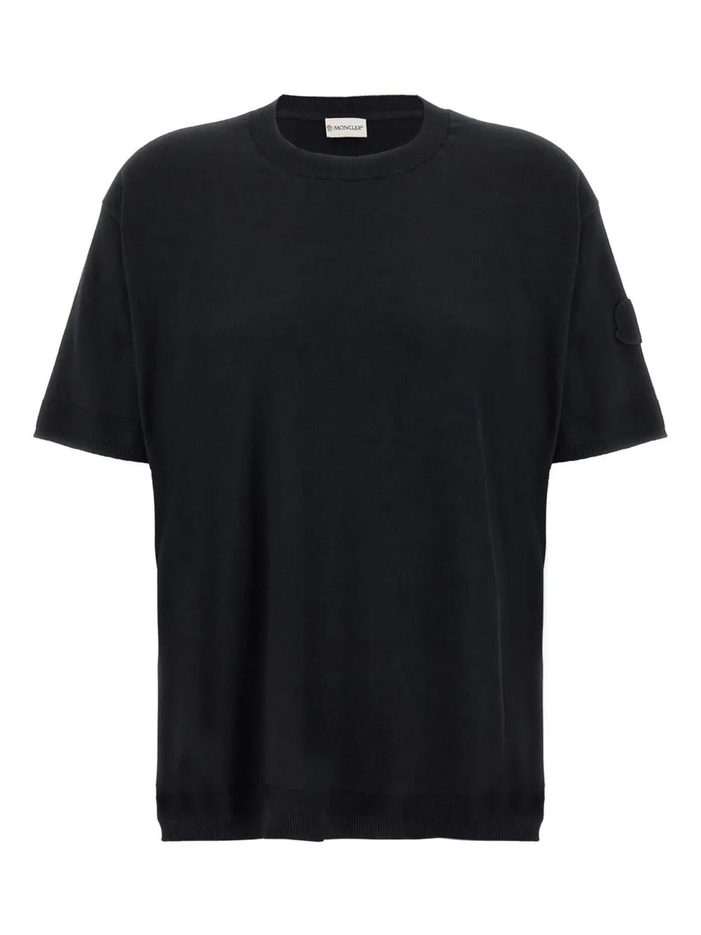 MONCLER Silk-Cotton Knit Sweater - Size L