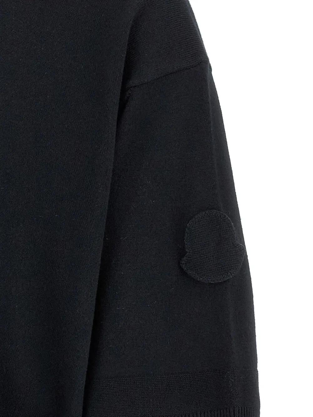 MONCLER Silk-Cotton Knit Sweater - Size L