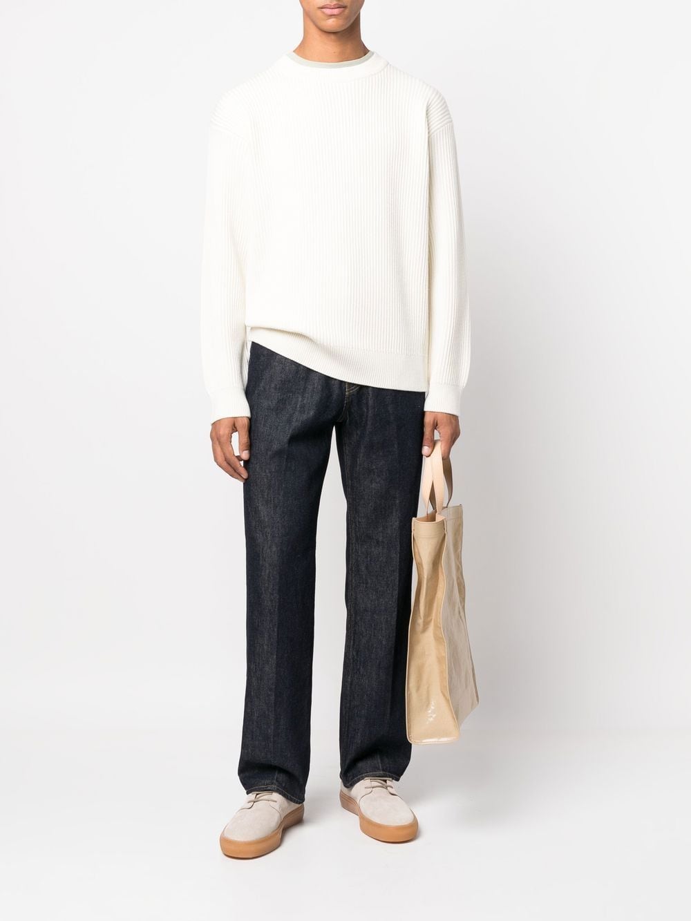 AURALEE Twist Denim Cotton Jeans for Men