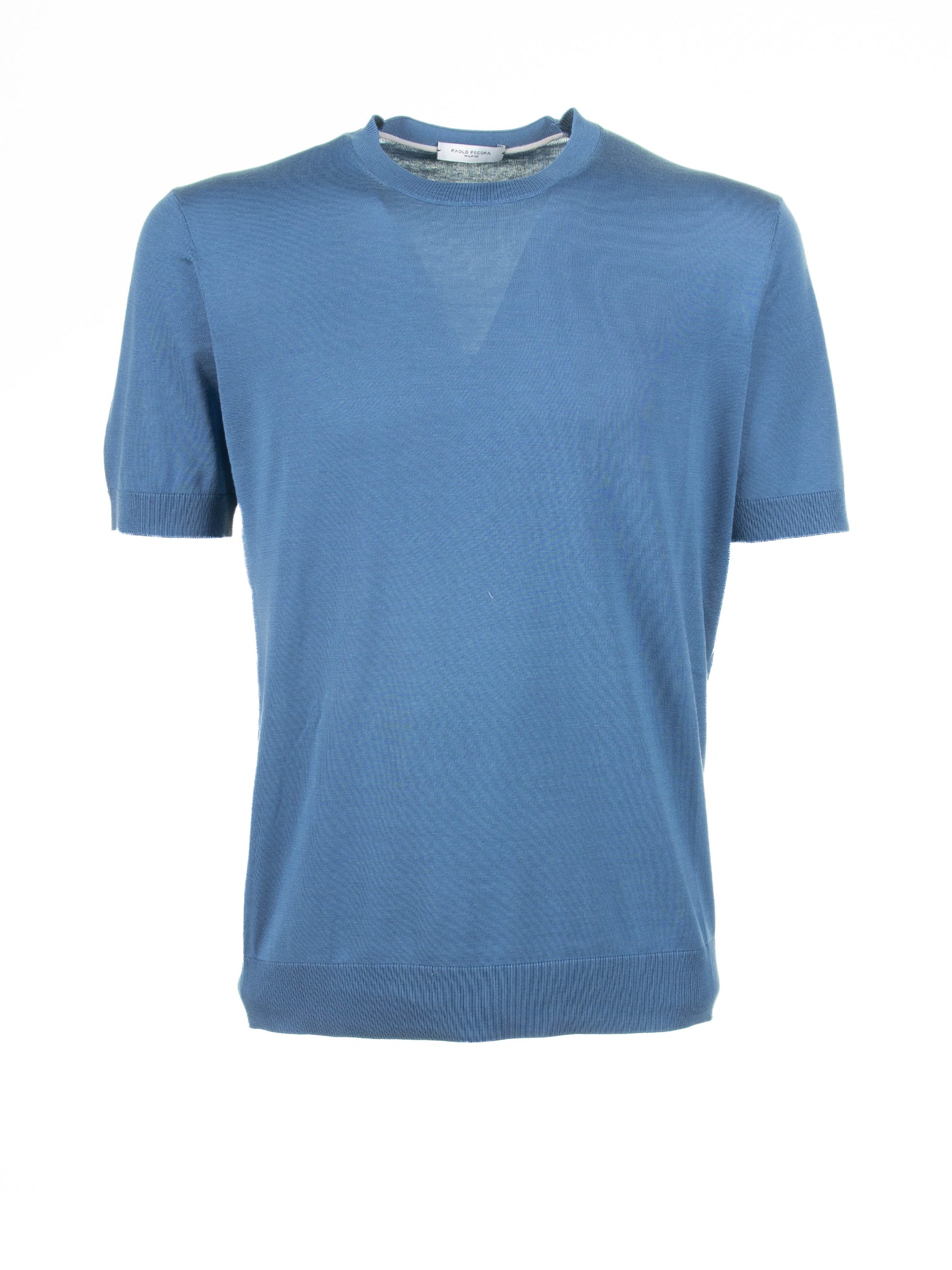 PAOLO PECORA Lightweight Cotton and Silk T-Shirt for Men