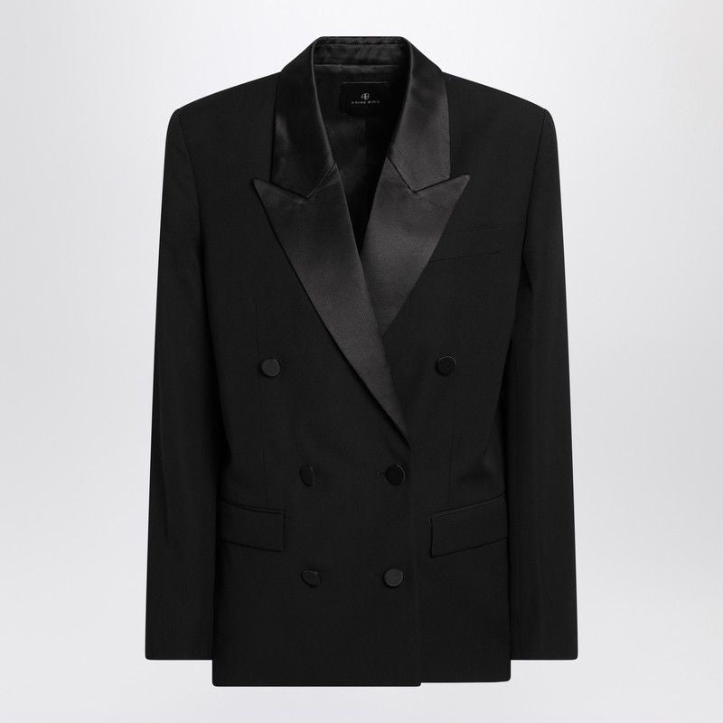 ANINE BING Double-Breasted Wool Jacket - Women's Stylish Outerwear