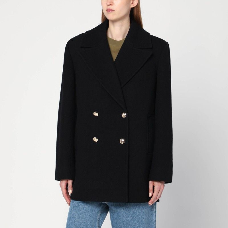 ANINE BING Double-Breasted Wool Blend Jacket for Women