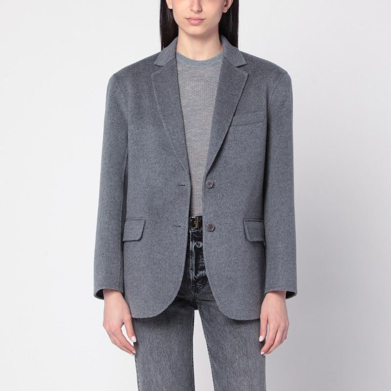 ANINE BING Classic Single-Breasted Wool and Cashmere Jacket for Women
