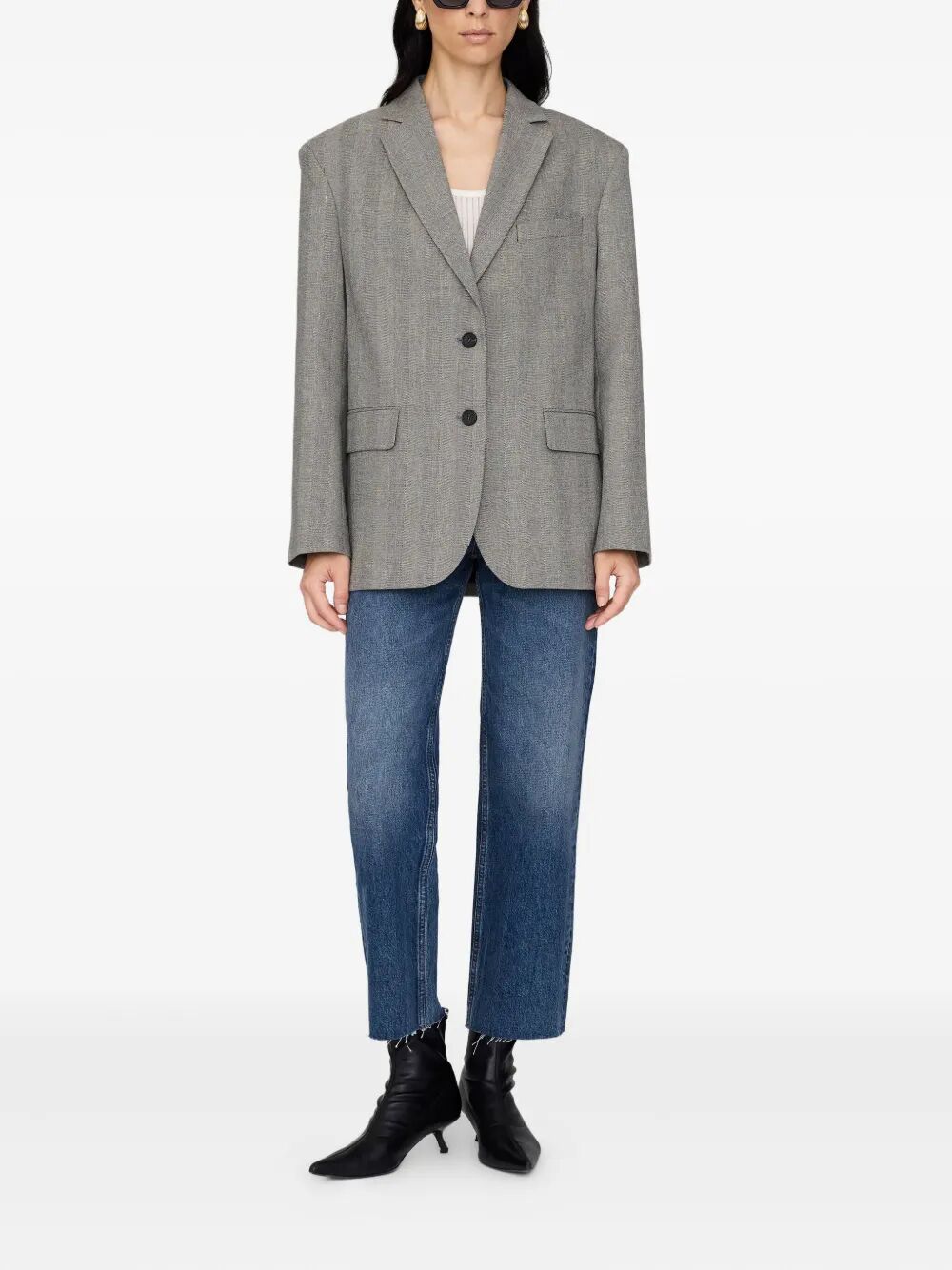 ANINE BING Quinn Blazer Jacket - Women's Outerwear