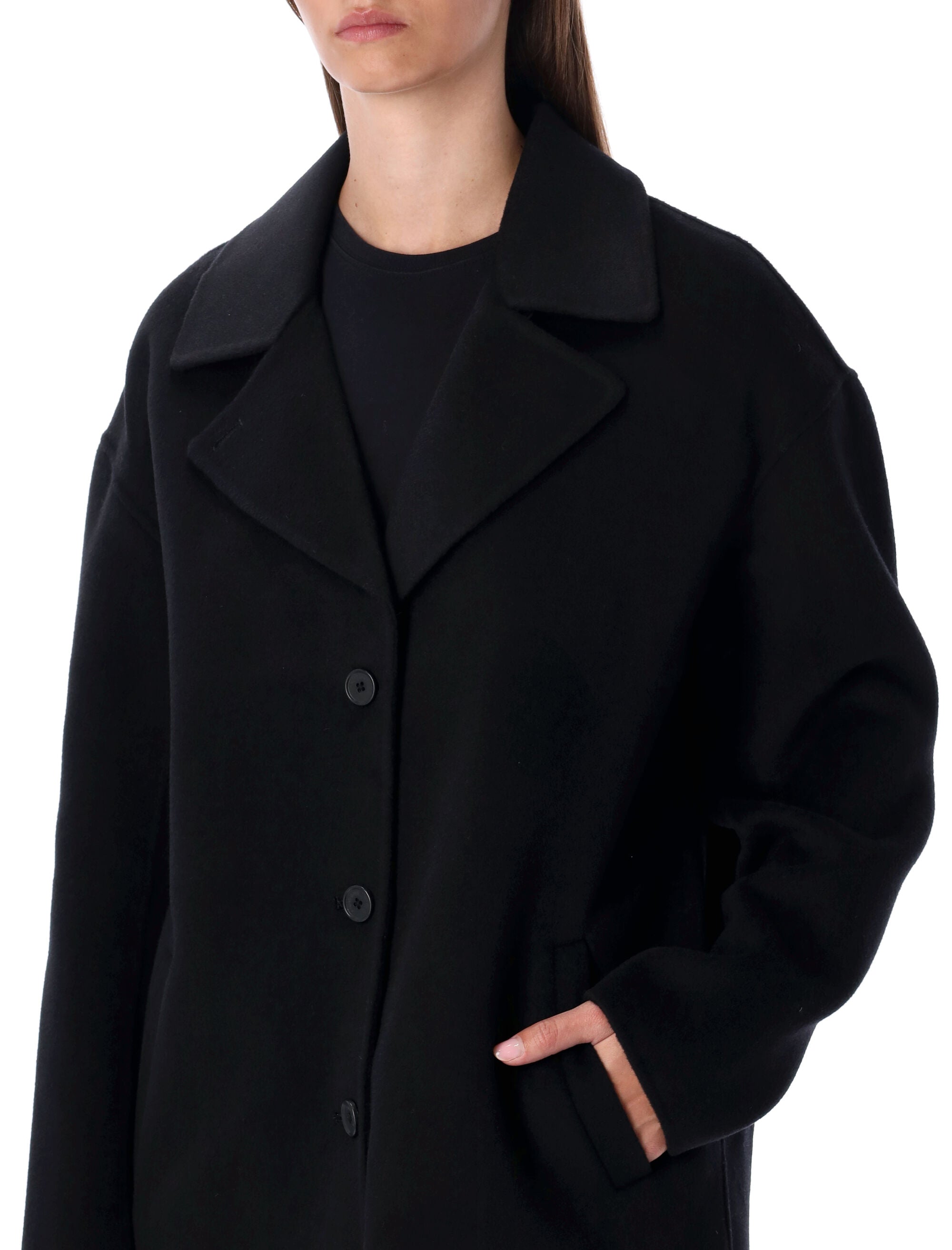 ANINE BING Oversized Wool Blend Jacket - Size S