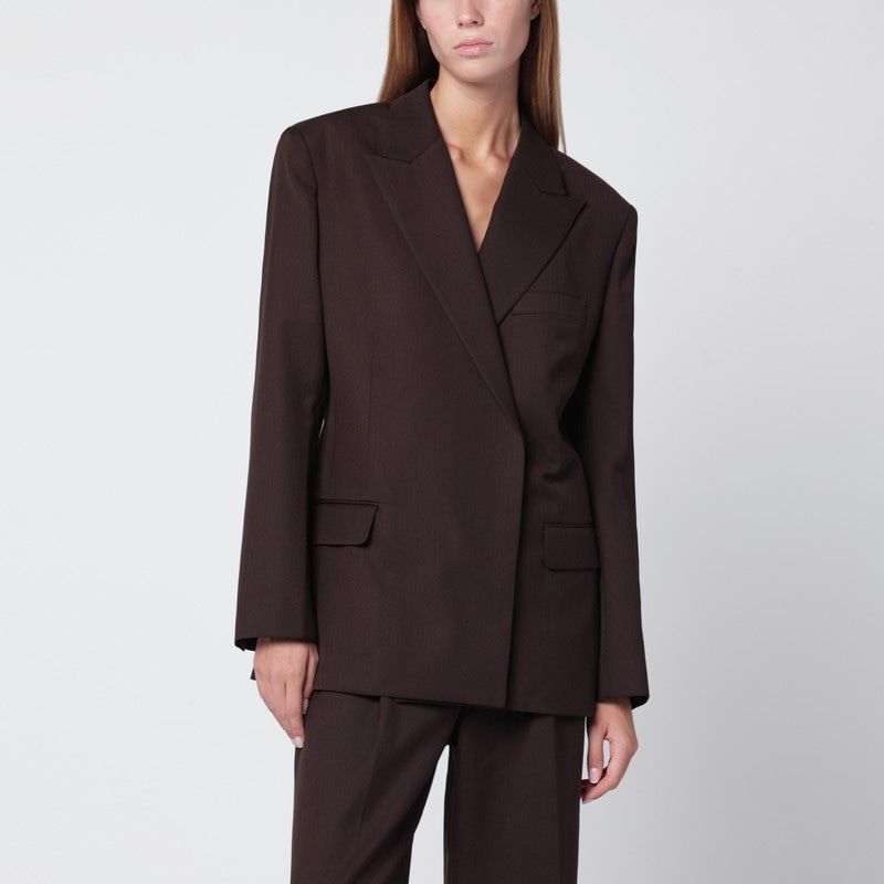 ANINE BING Wool Blend Jacket with Pointed Lapels for Women - FW25