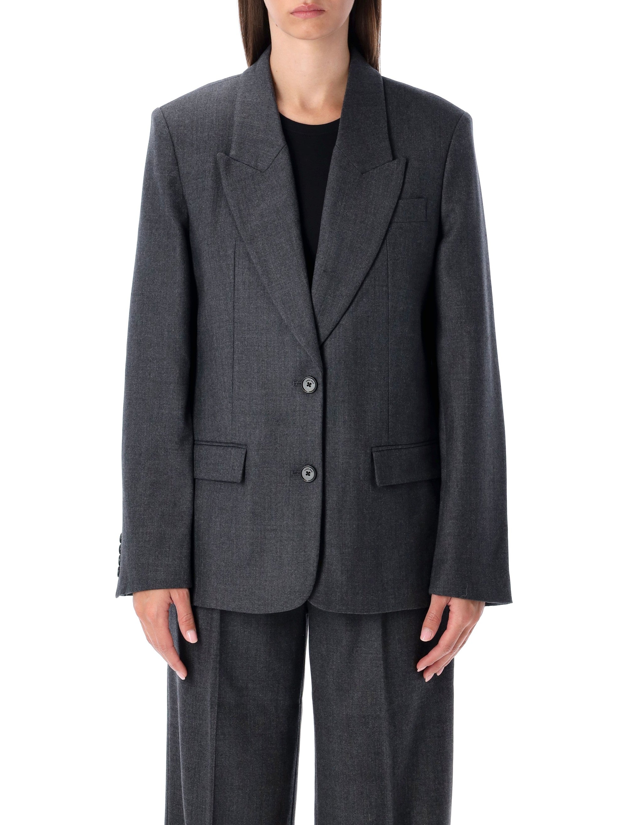 ANINE BING Oversized Wool Blazer - Size S