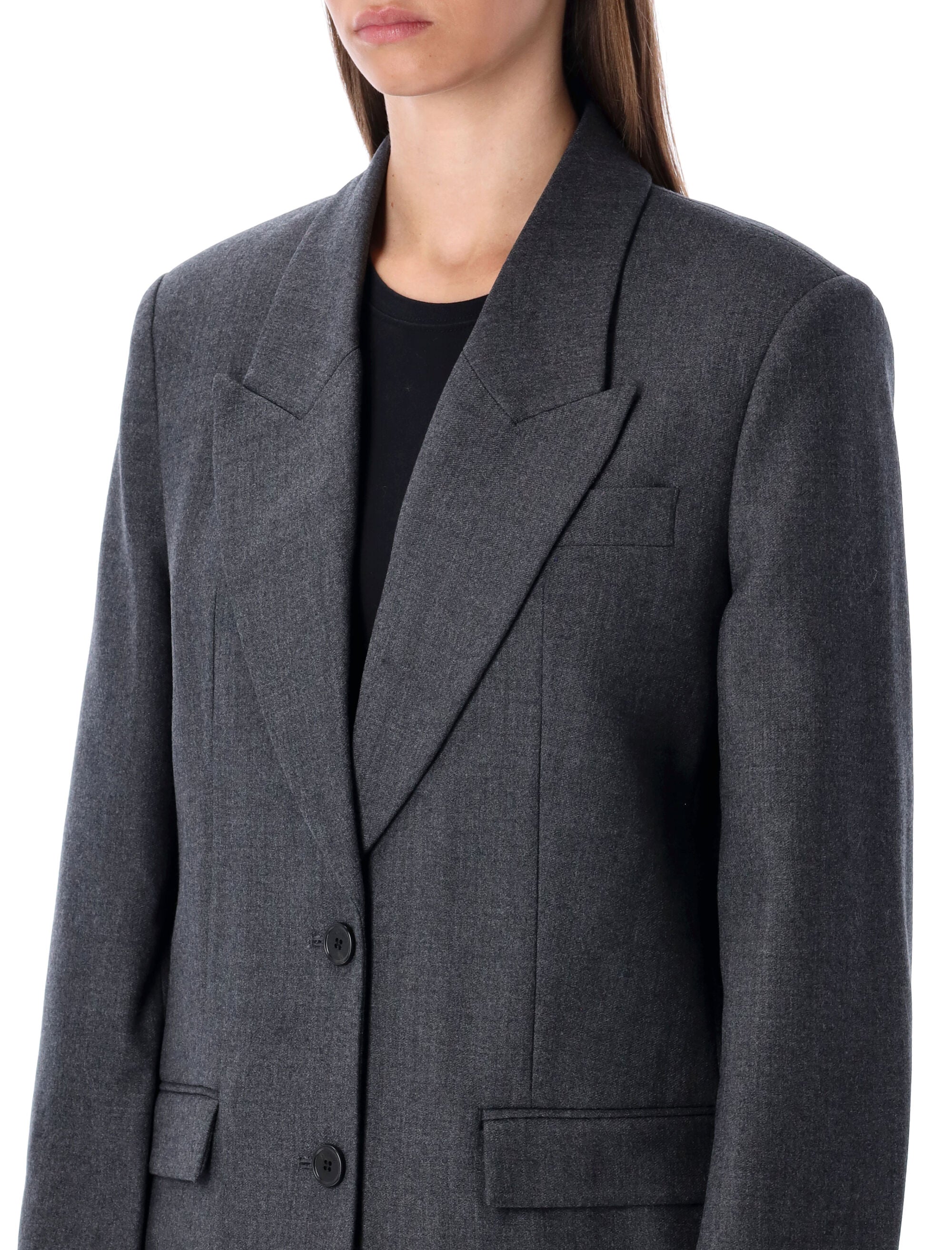 ANINE BING Oversized Wool Blazer - Size S