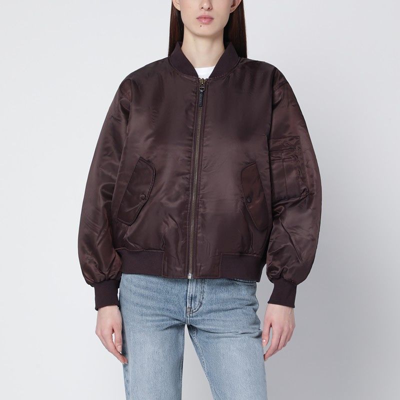 ANINE BING Oversized Relaxed Fit Bomber Jacket