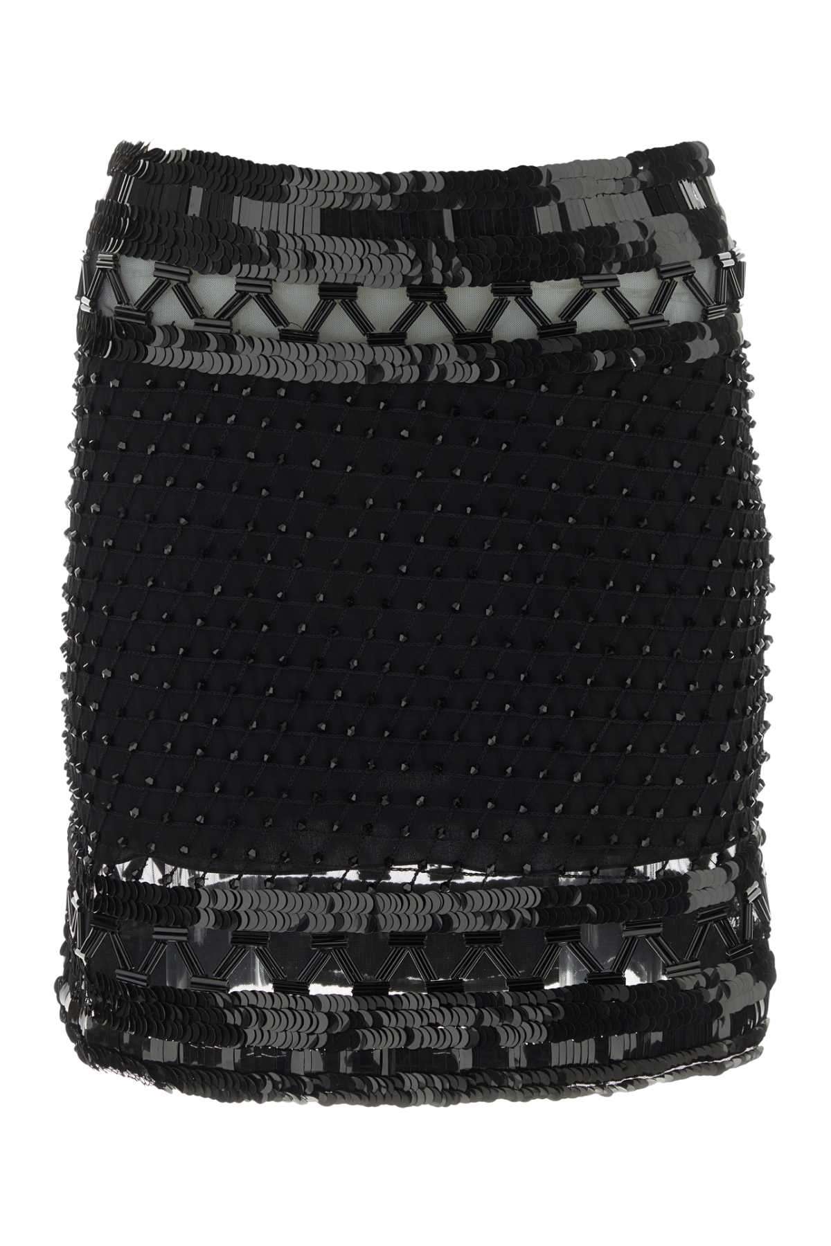 ALBERTA FERRETI Embellished Mesh Mini Skirt for Women