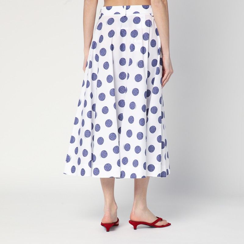 MOSCHINO COUTURE Flared Skirt with Polka Dots for Women - SS25