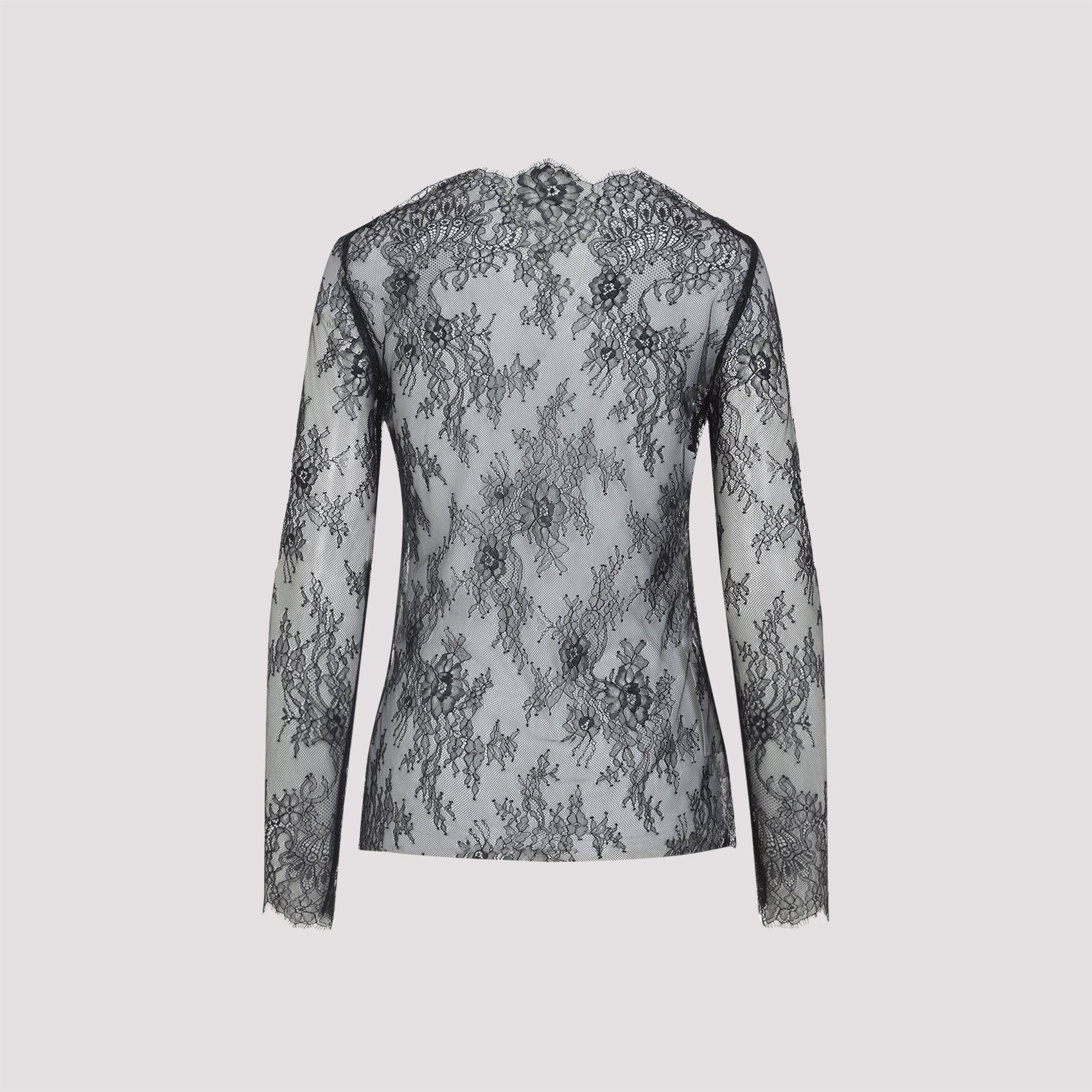ALBERTA FERRETI Lace Long Sleeve T-Shirt for Women