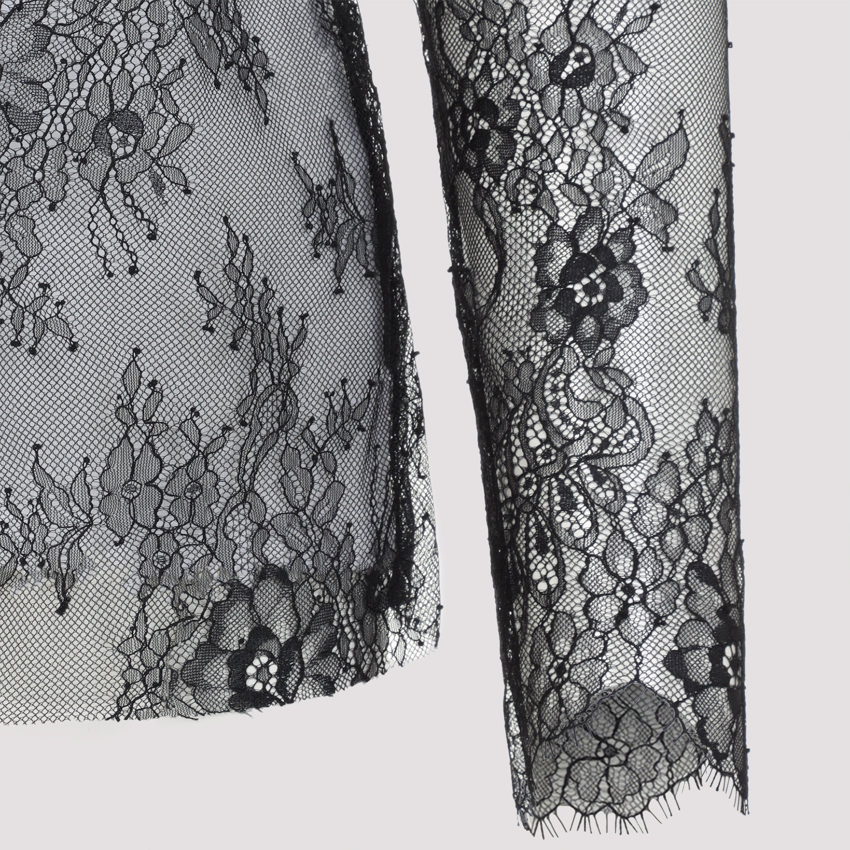 ALBERTA FERRETI Lace Long Sleeve T-Shirt for Women