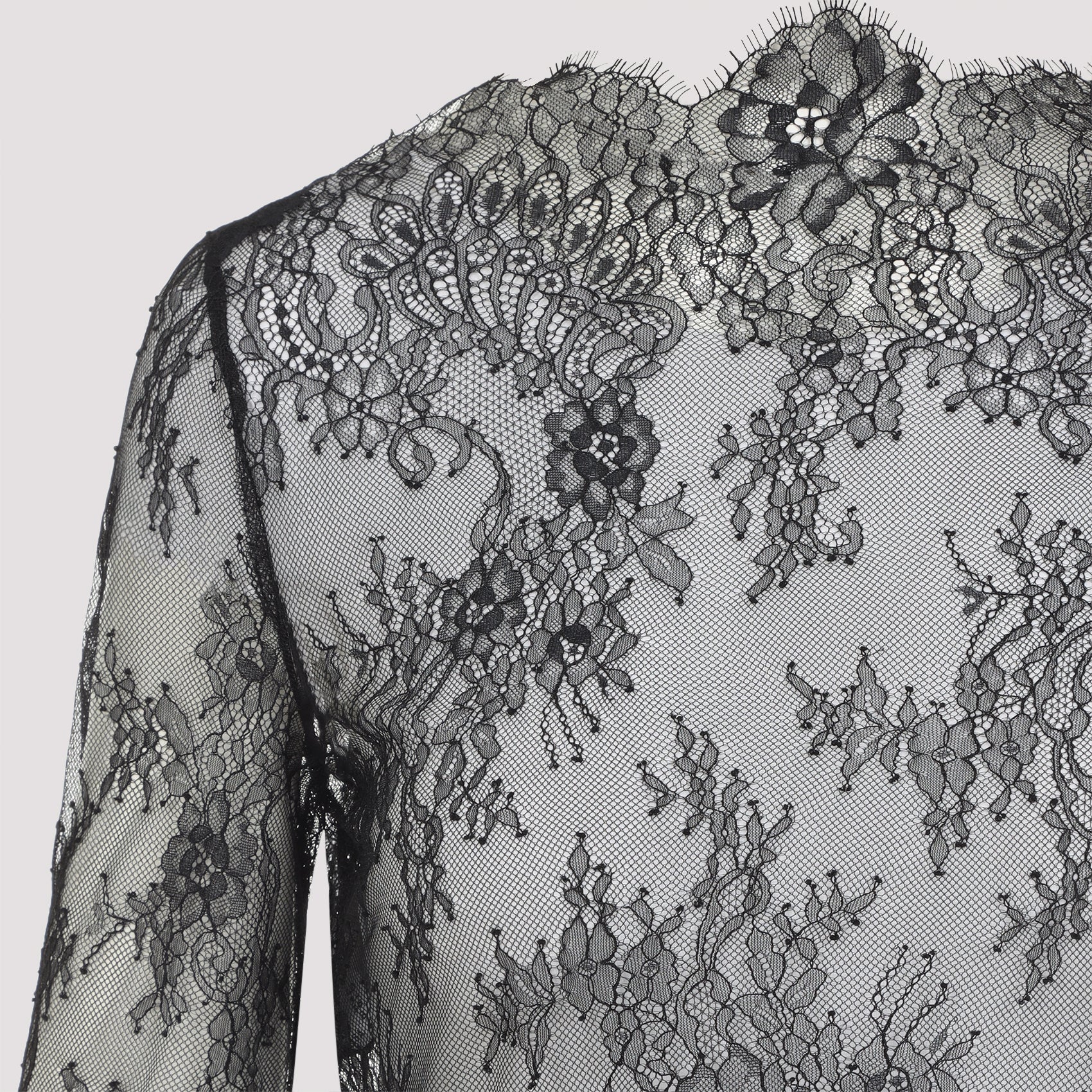 ALBERTA FERRETI Lace Long Sleeve T-Shirt for Women