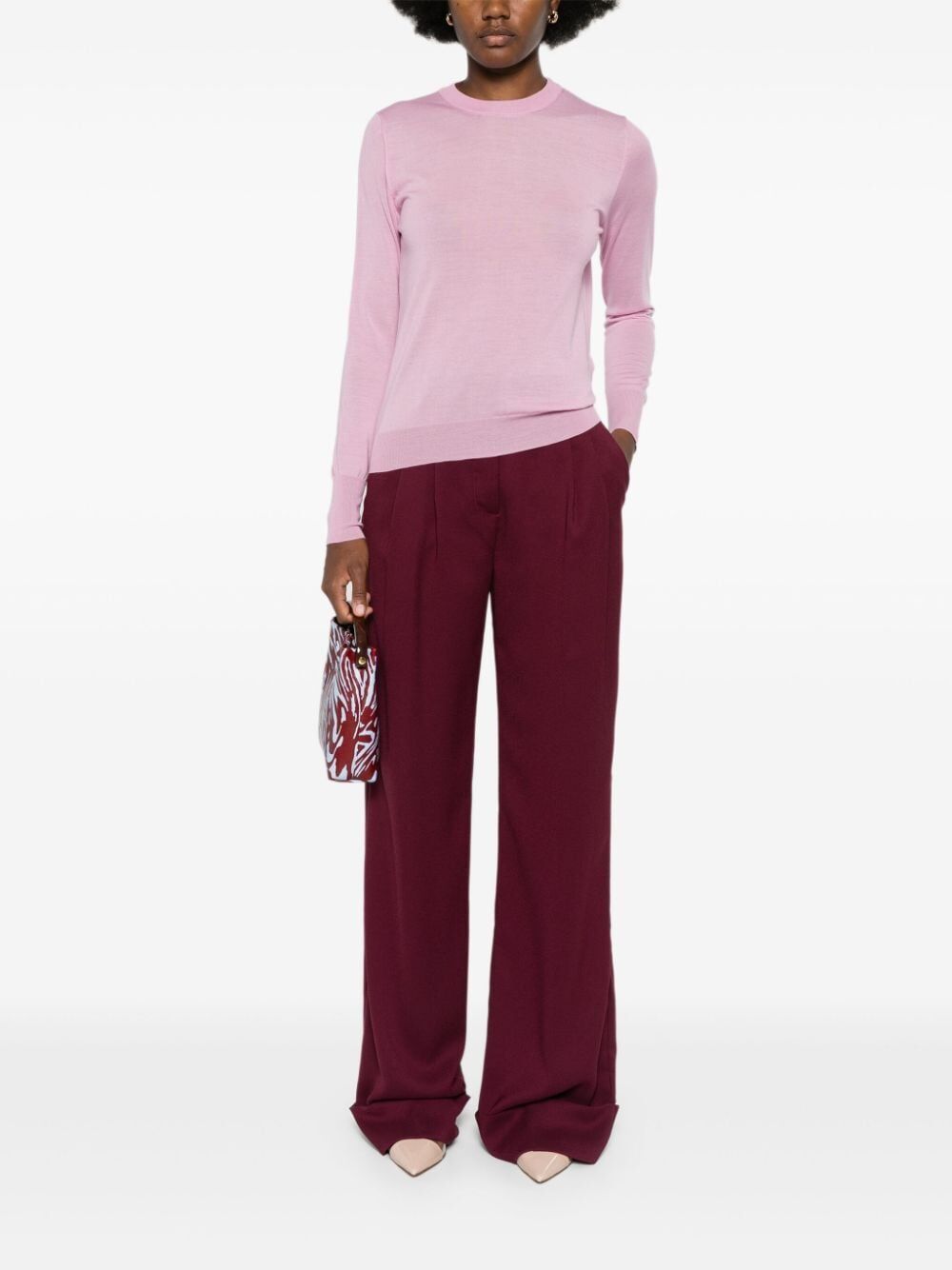 NUUR Long Sleeve Round Neck Sweater for Women