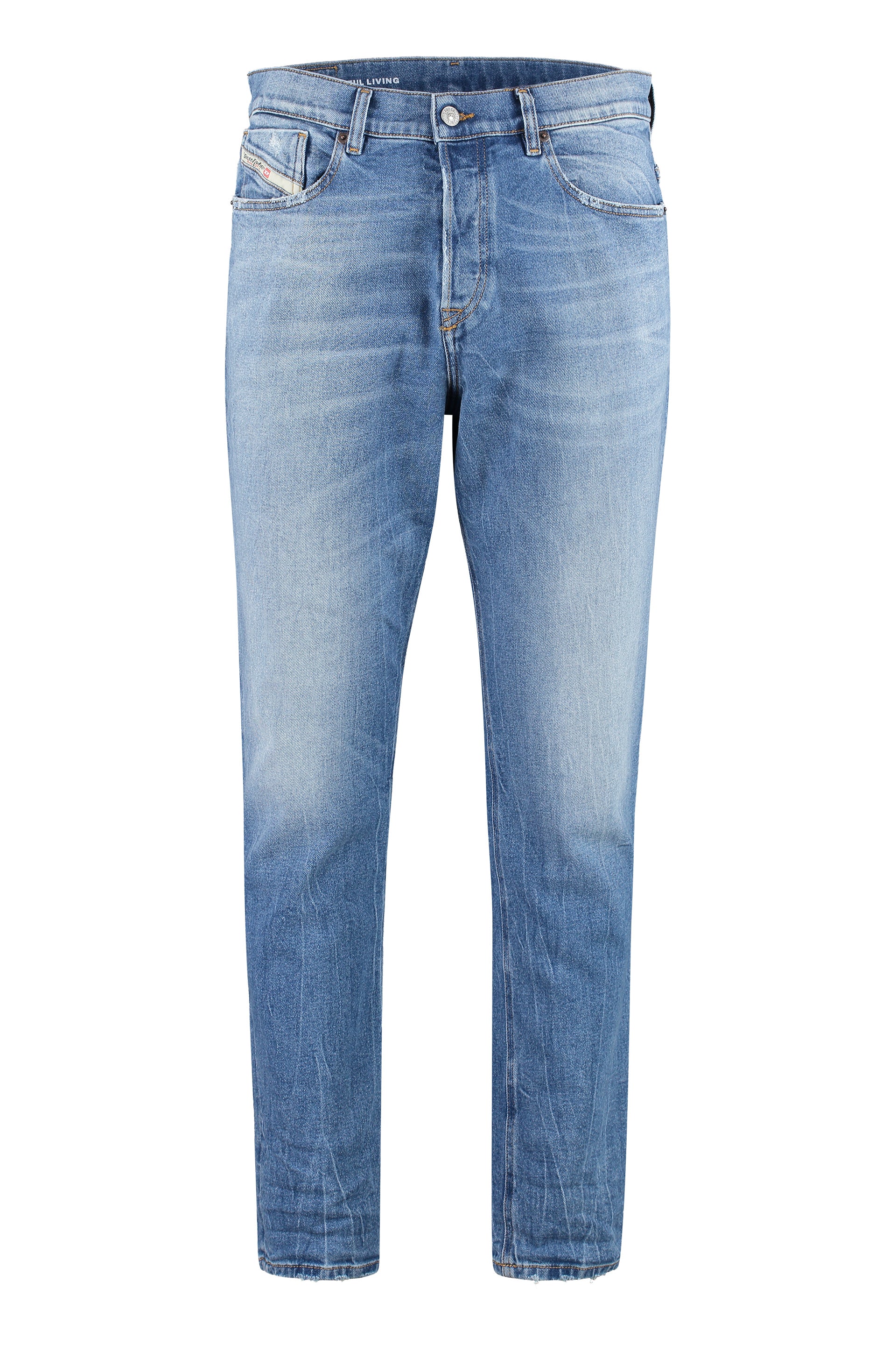 DIESEL Men's Regular Fit Tapered Jeans