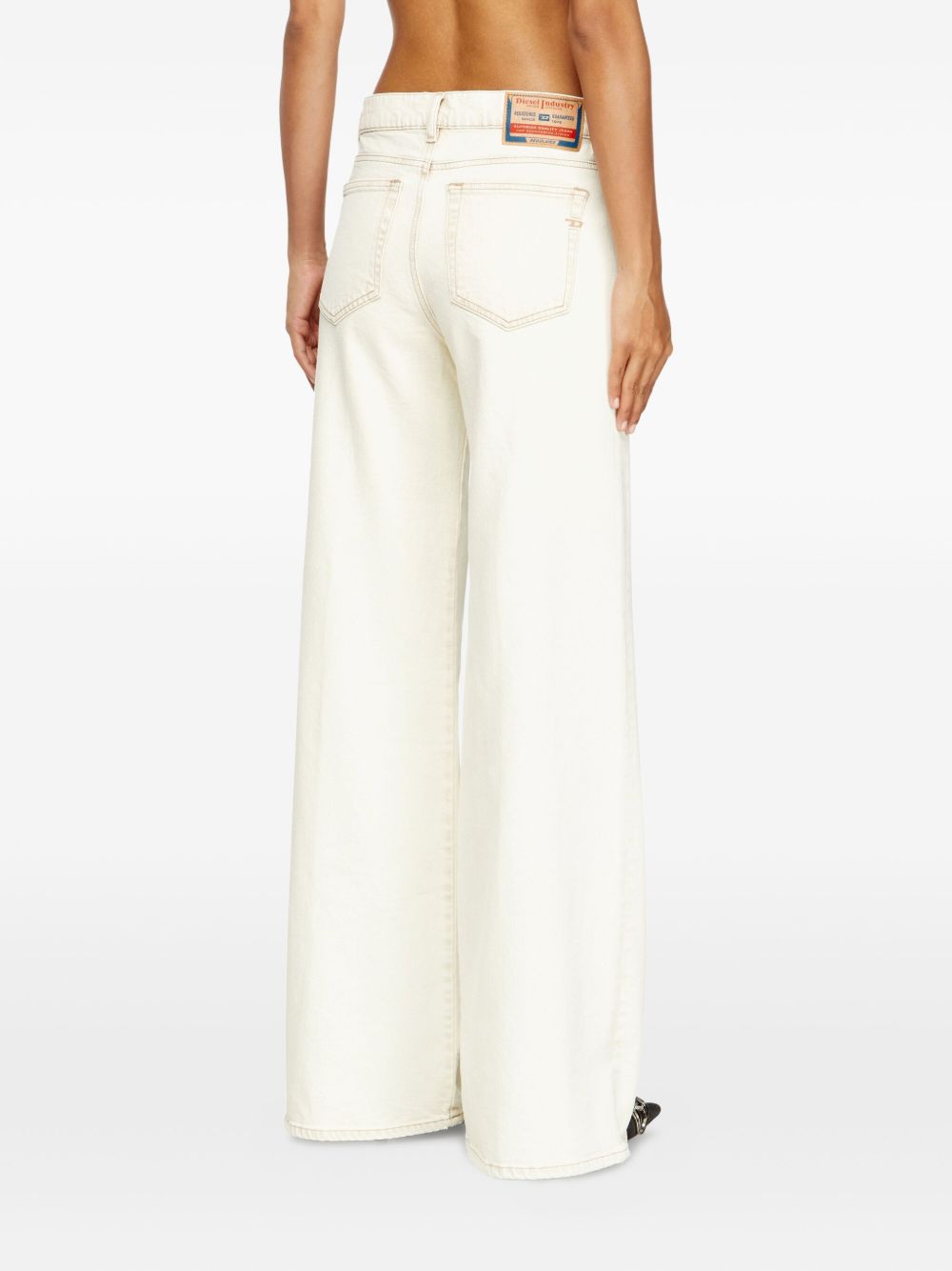 DIESEL Wide Leg Bleach-Effect Jeans