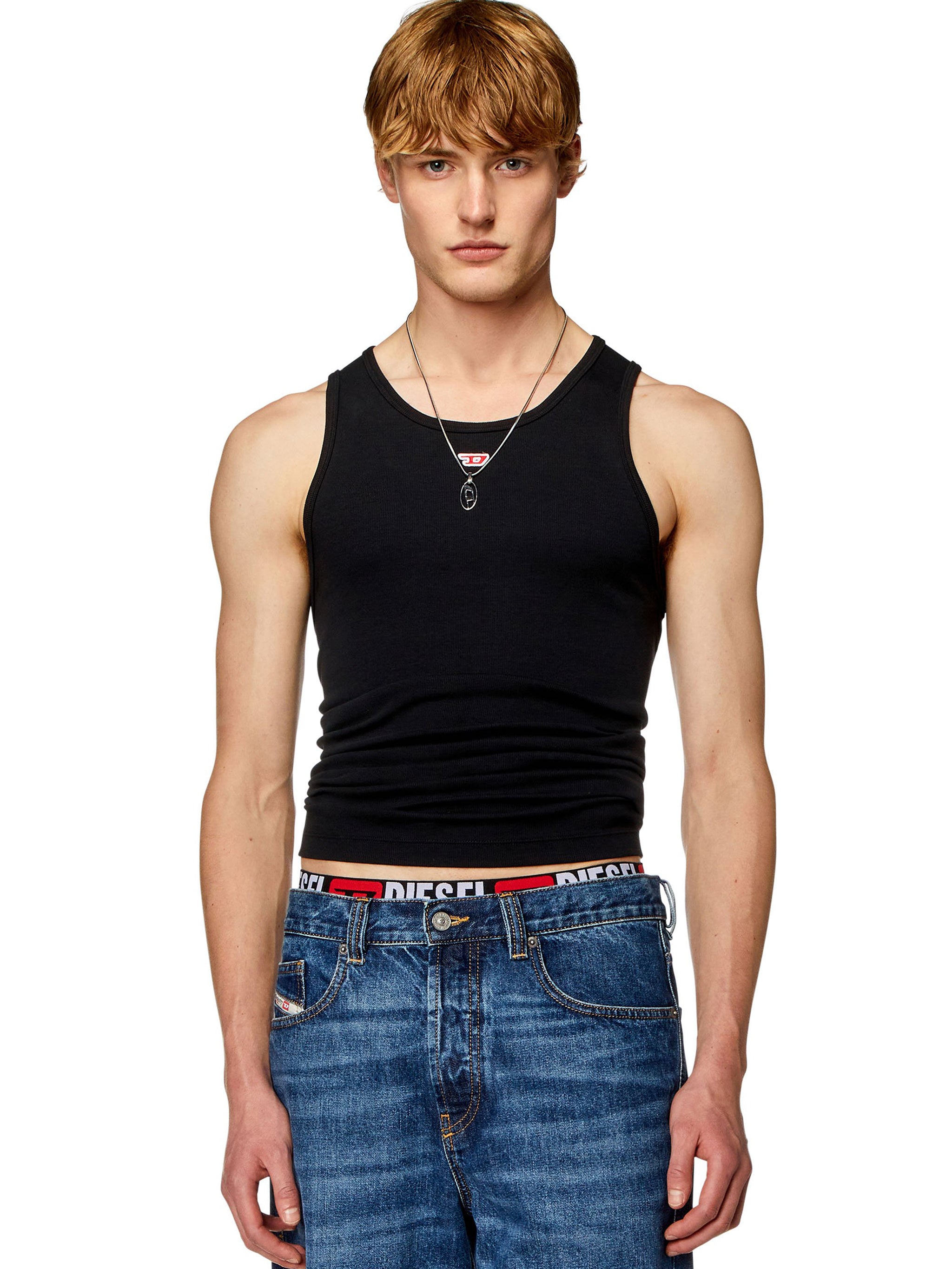 DIESEL Men's Slim Fit Mini Detail T-Shirt - Size S