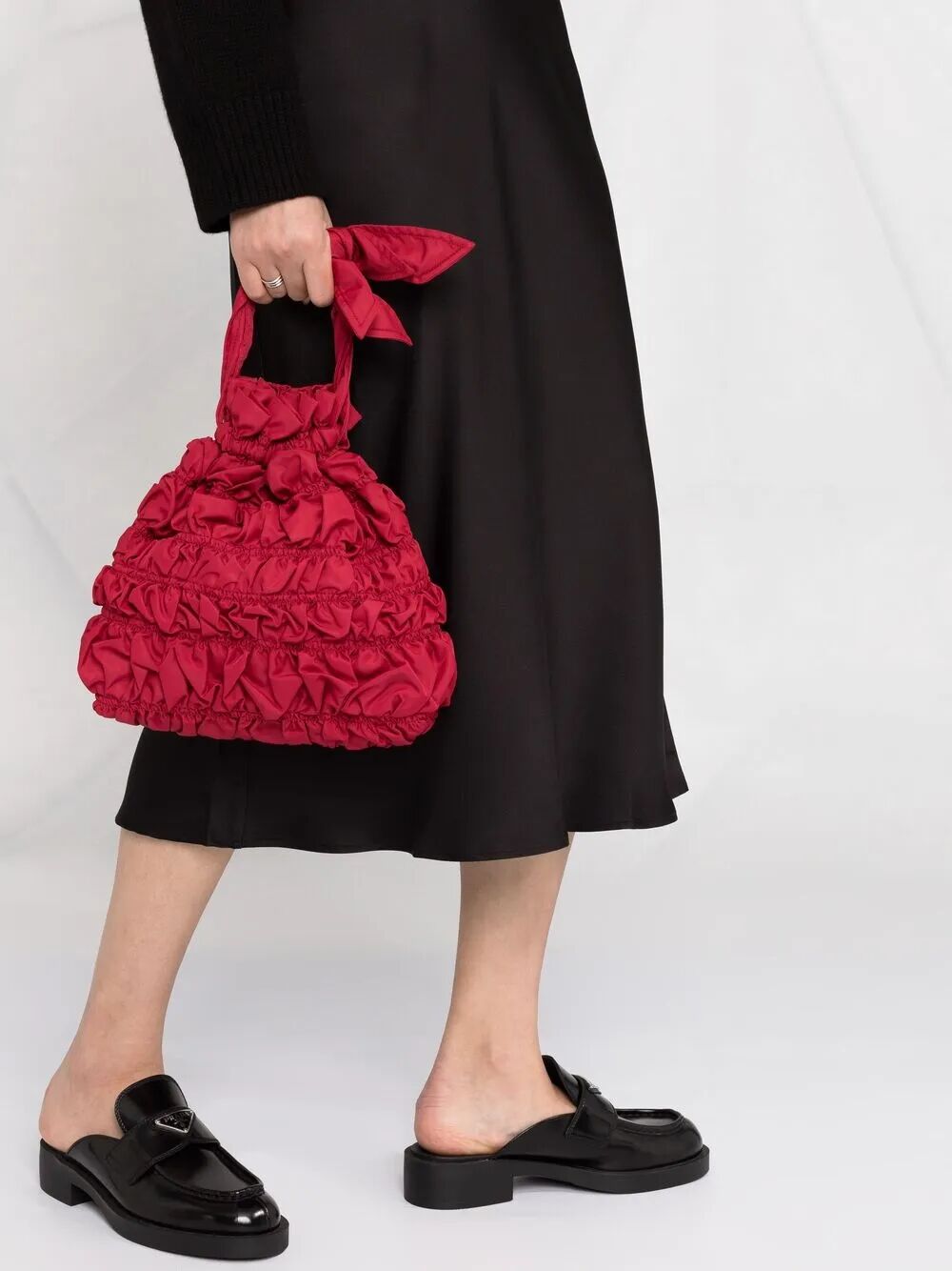 ANINE BING Mini Silk Bar Skirt for Women