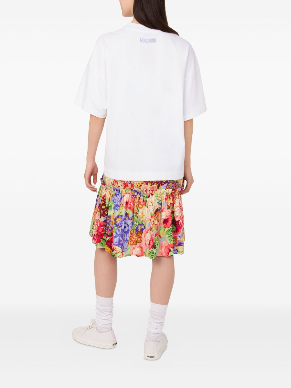 MOSCHINO COUTURE Oversized Cotton Teddy Bear Dress