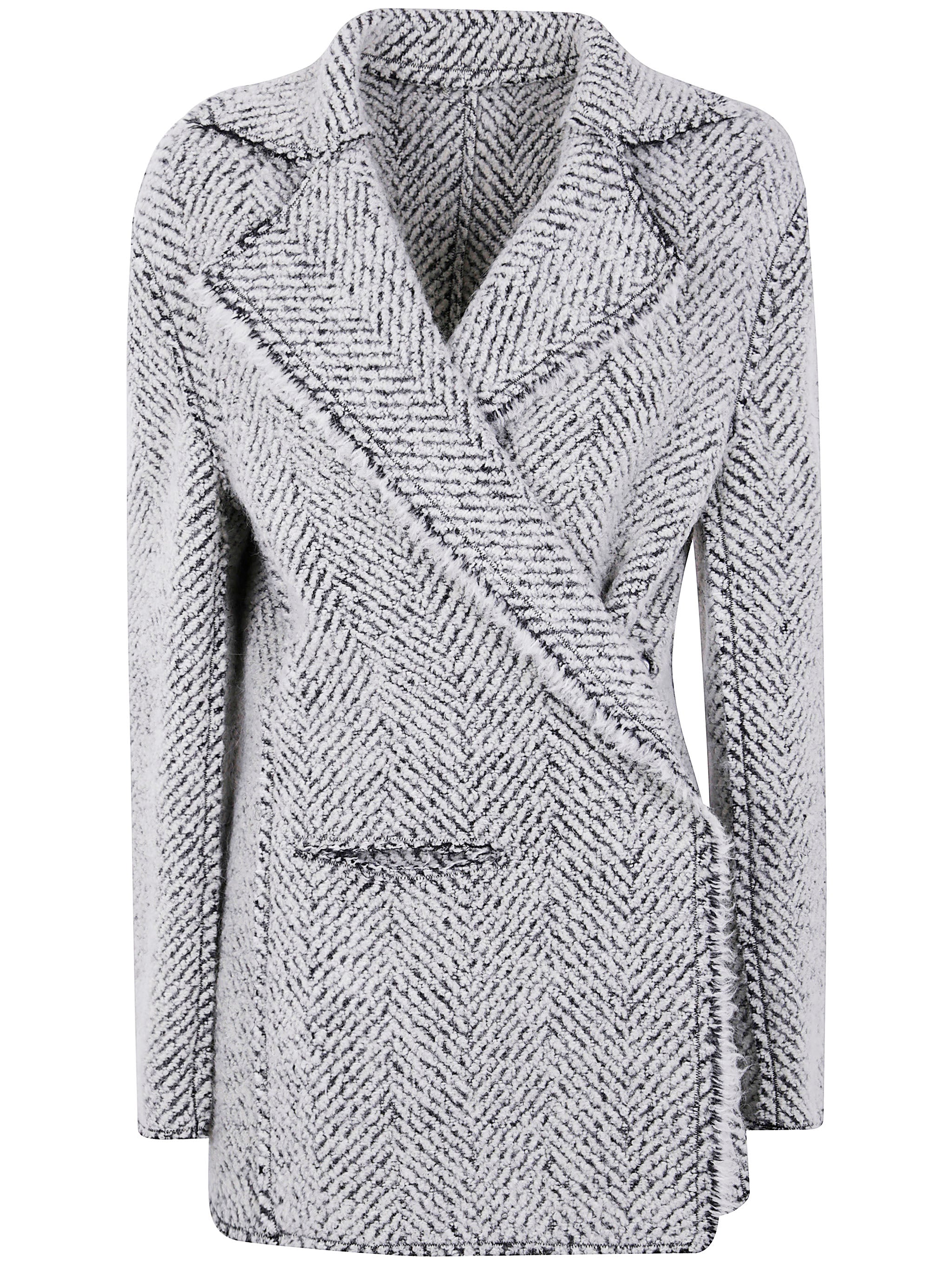 ALBERTA FERRETI Belted Wool Blend Jacket for Women - FW25