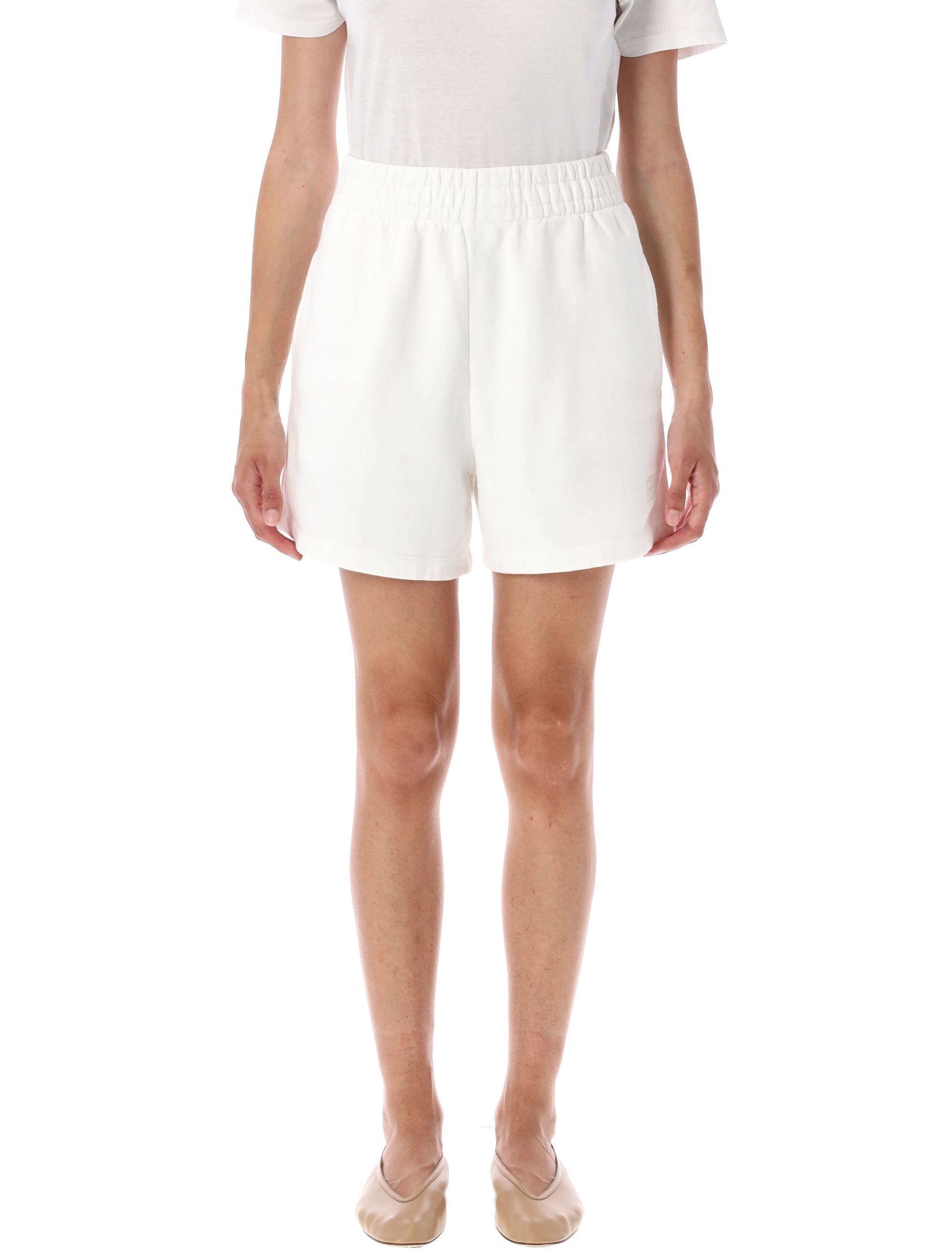 ANINE BING Framed Monogram Sweatshorts - Relaxed Fit