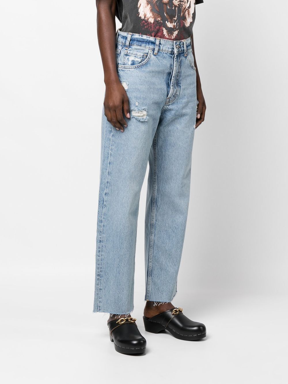 ANINE BING Gavin High-Waisted Denim Pants for Women